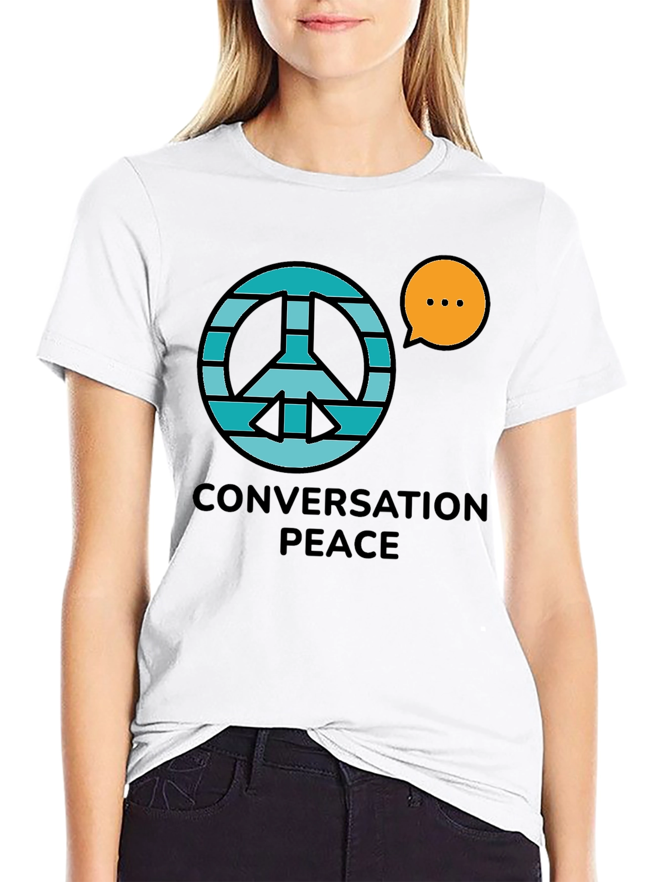 Conversation Peace Graphic T-Shirt