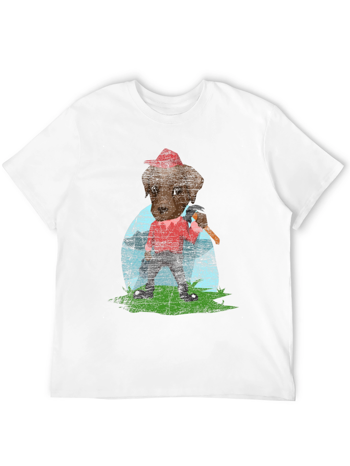 Lumberjack Dog Graphic T-Shirt