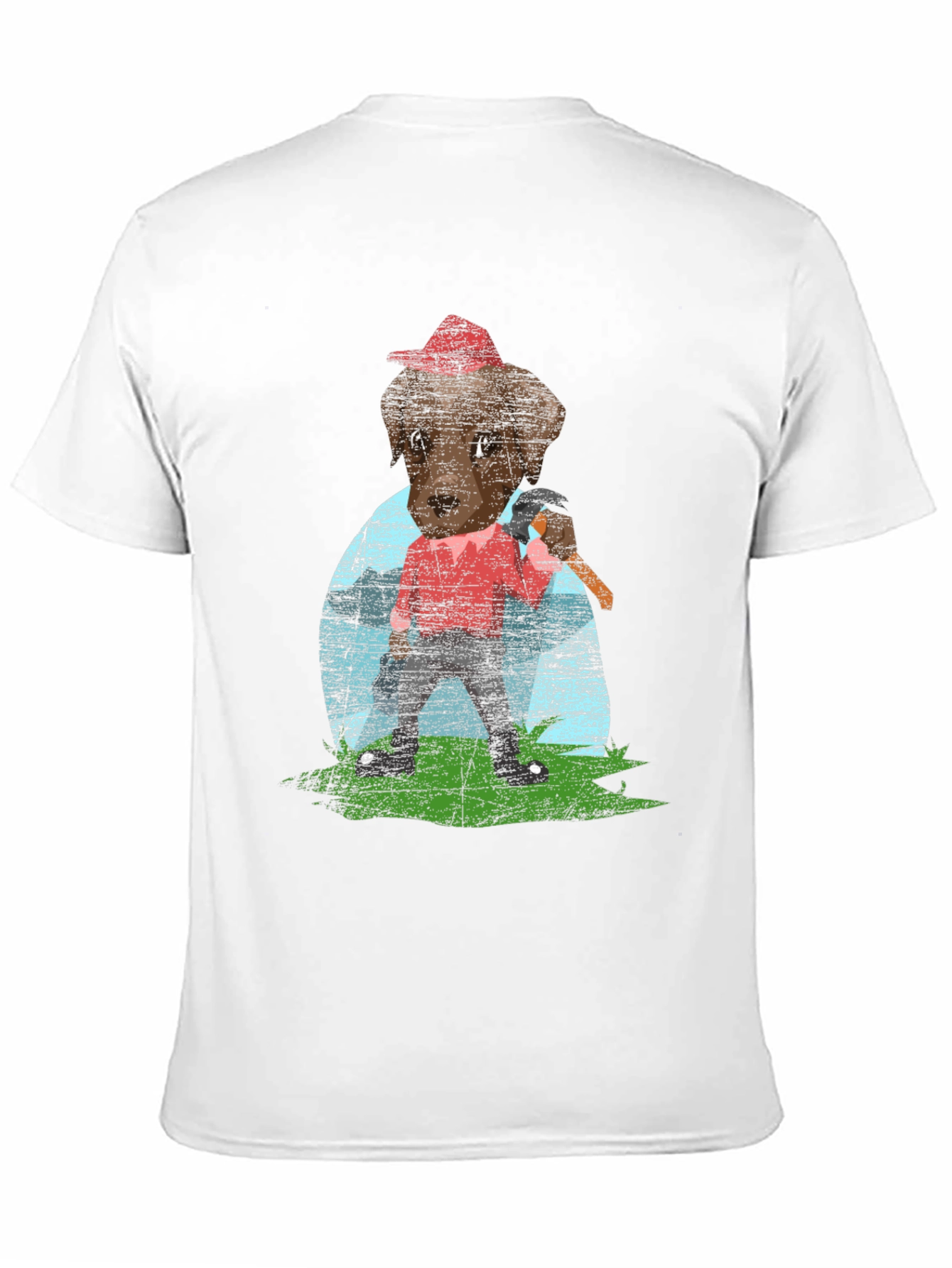 Lumberjack Dog Graphic T-Shirt