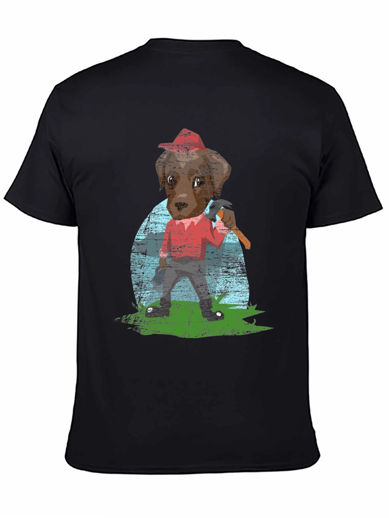 Lumberjack Dog Graphic T-Shirt