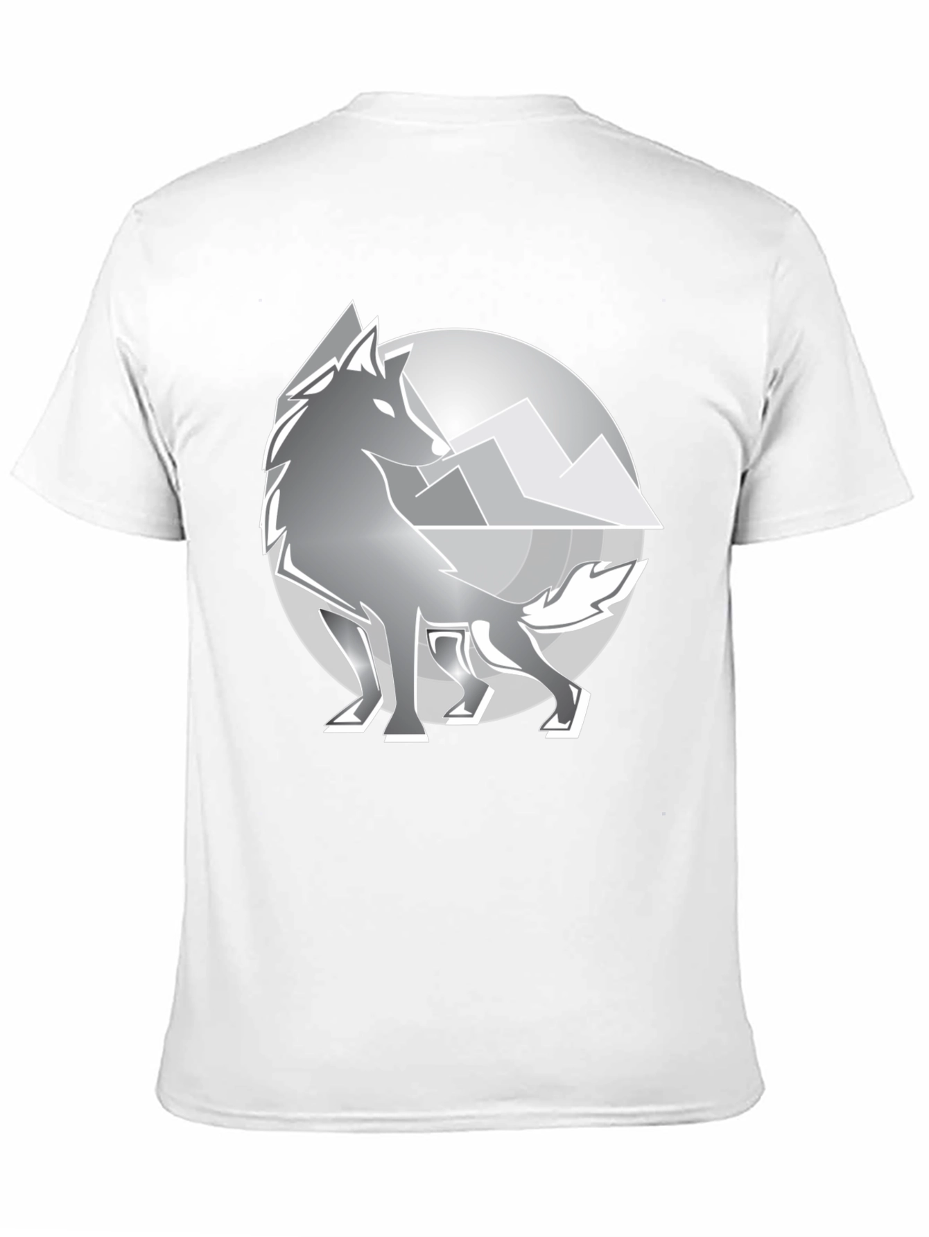 Wolf Mountain Graphic T-Shirt - Black