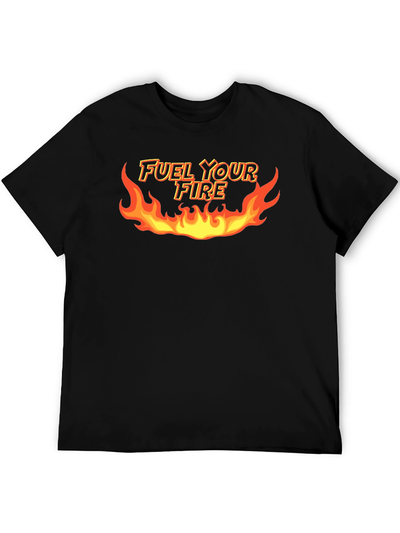 Fuel Your Fire Graphic T-Shirt - Bold Black Tee