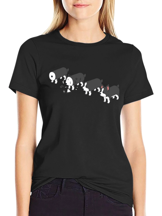 Sushi Dog Black T-Shirt - Funny Cute Graphic Tee