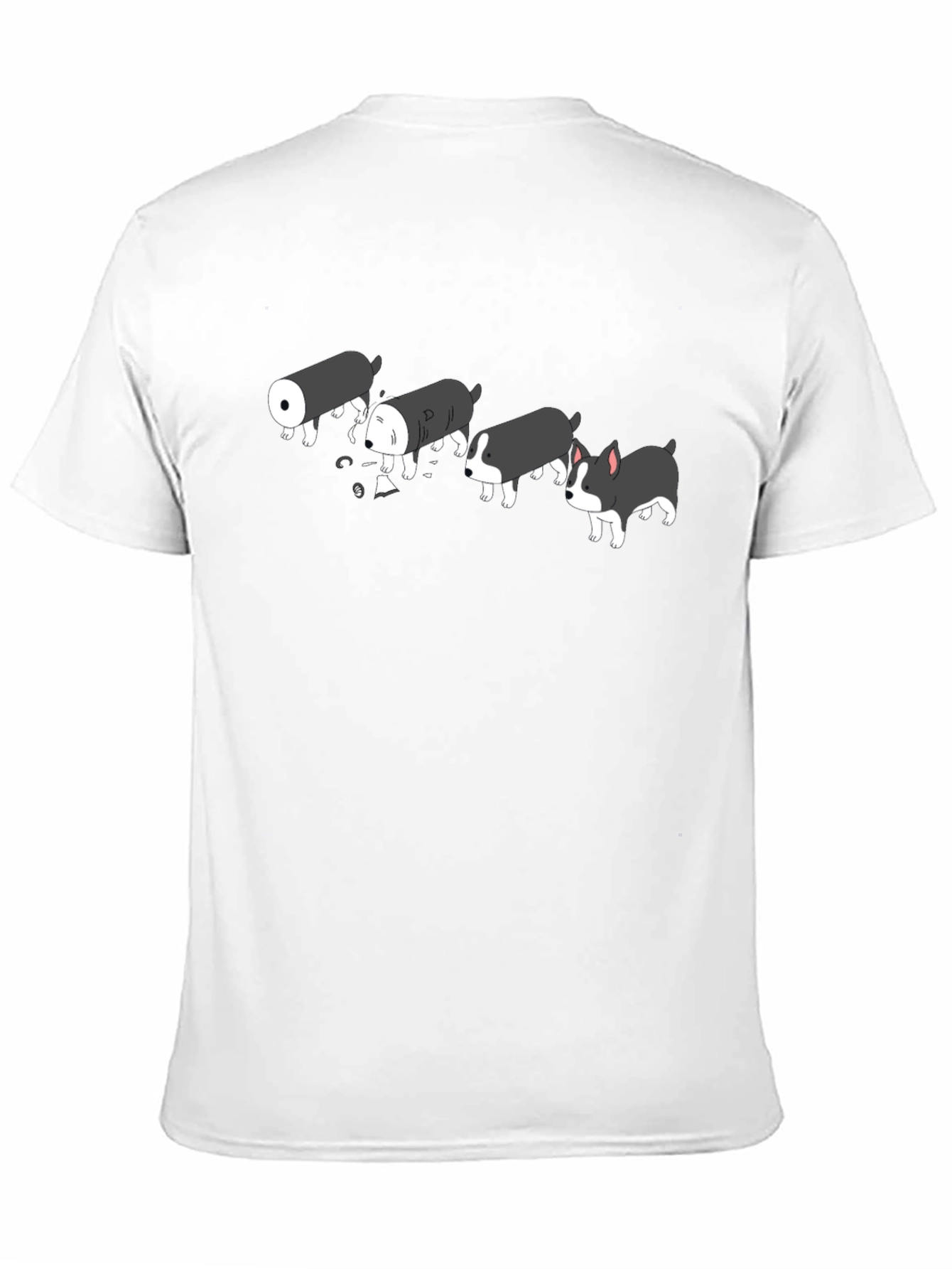 Sushi Dog Black T-Shirt - Funny Cute Graphic Tee