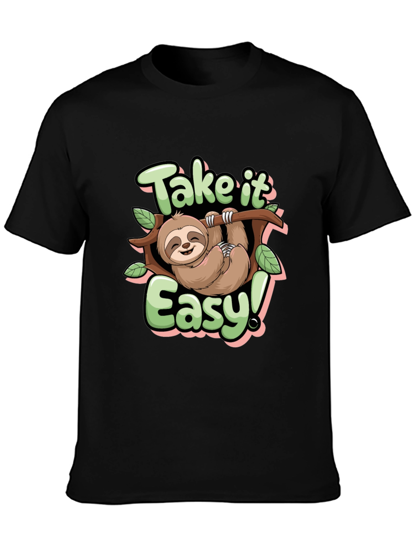 Take it Easy Sloth Graphic Tee - Relaxed Fit