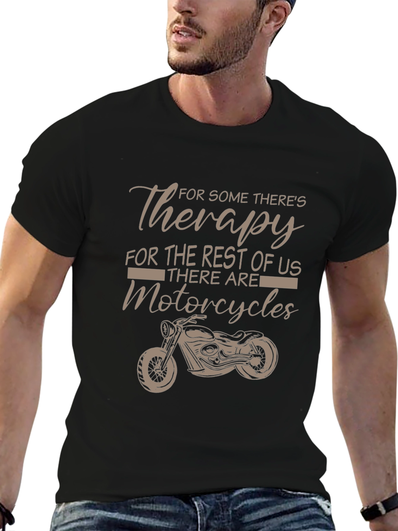 Motorcycle Therapy Graphic Tee - Riders Essential