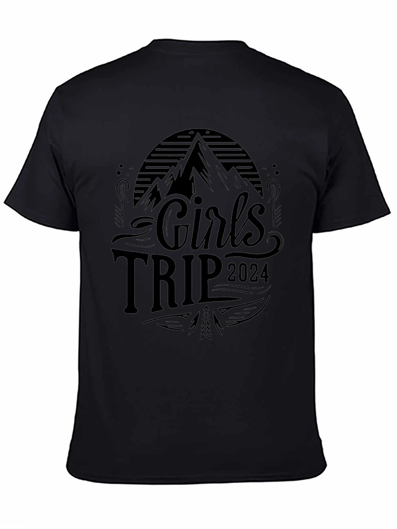 Girls Trip 2024 Black Graphic T-Shirt