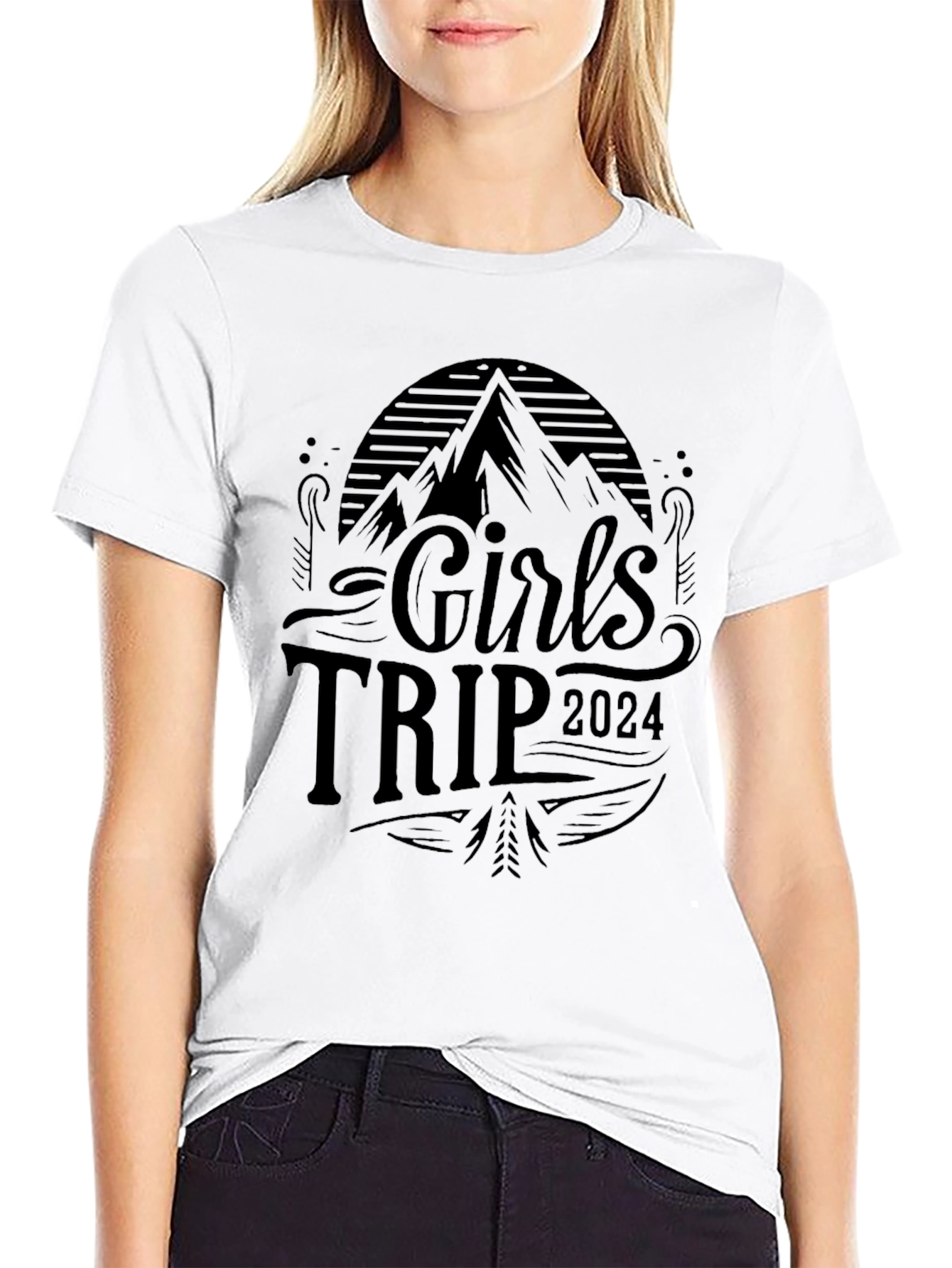 Girls Trip 2024 Black Graphic T-Shirt