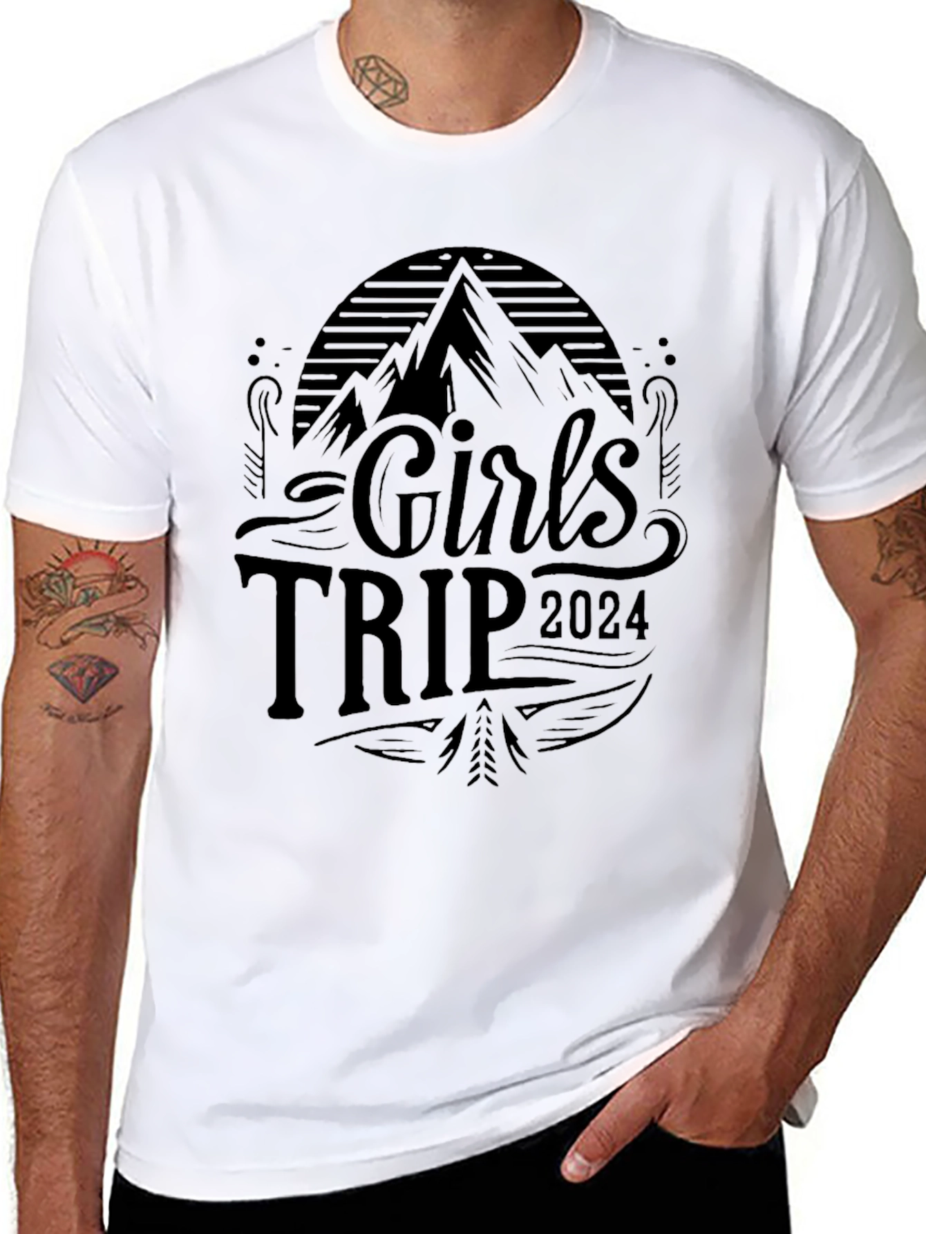Girls Trip 2024 Black Graphic T-Shirt