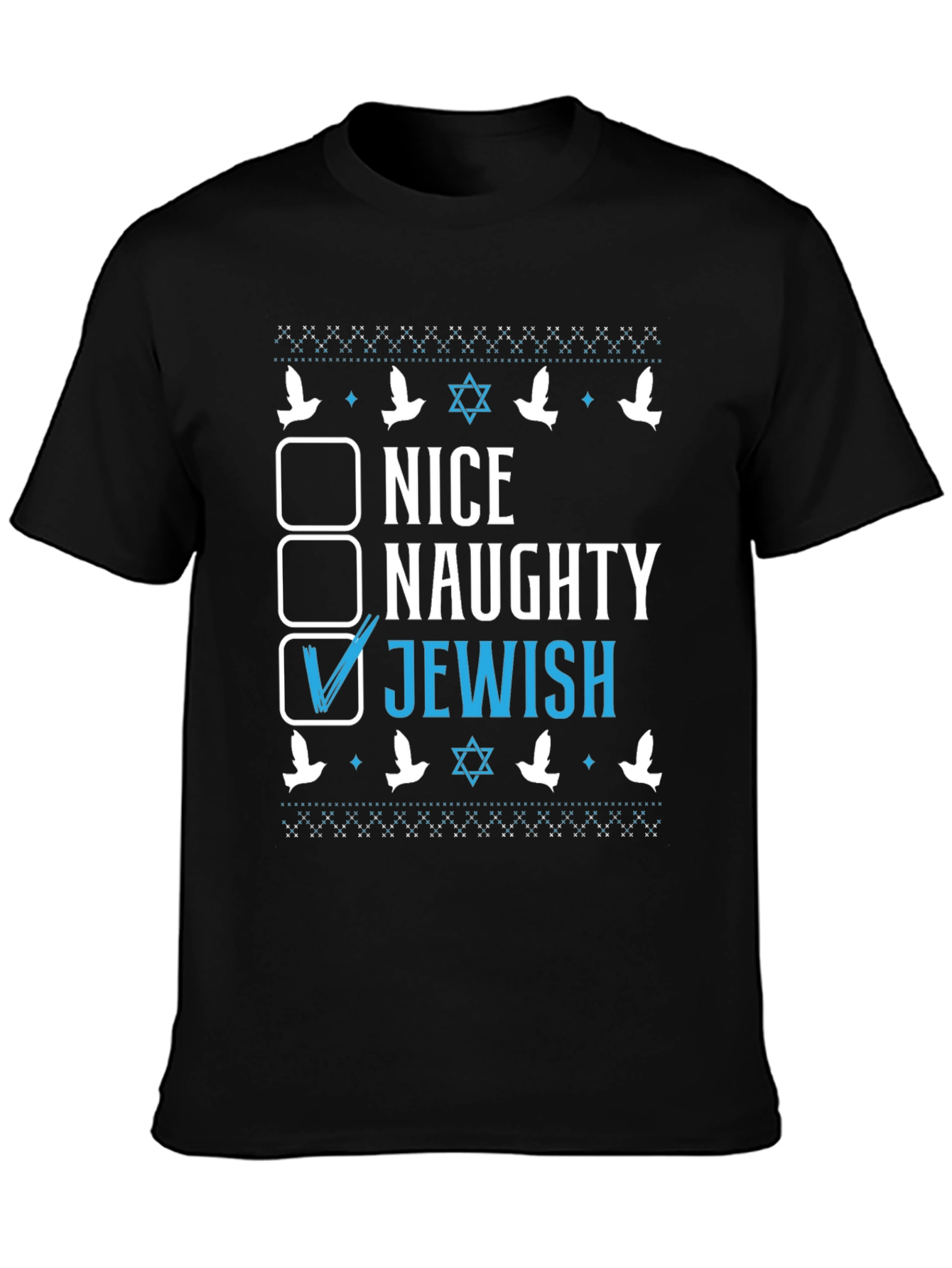 Nice Naughty Jewish Holiday T-Shirt