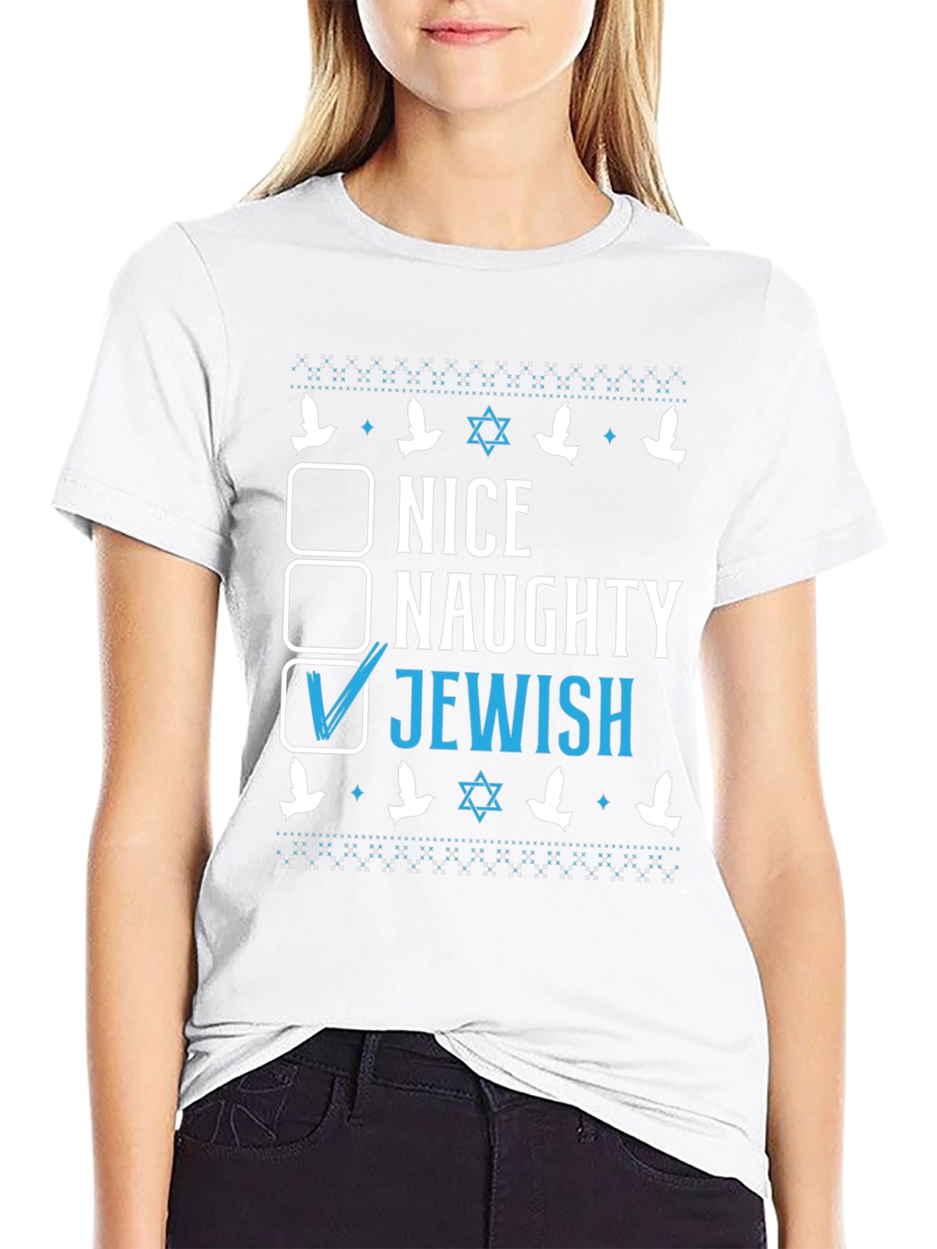 Nice Naughty Jewish Holiday T-Shirt