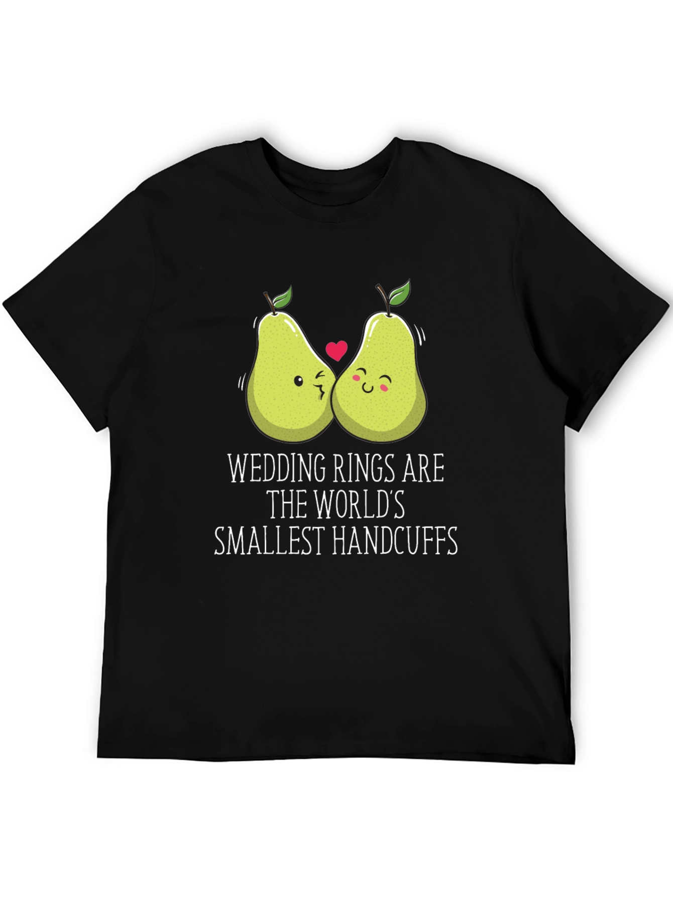 Funny Wedding Rings Handcuffs Graphic T-Shirt
