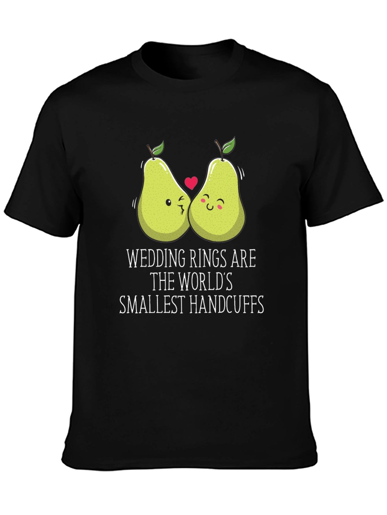 Funny Wedding Rings Handcuffs Graphic T-Shirt