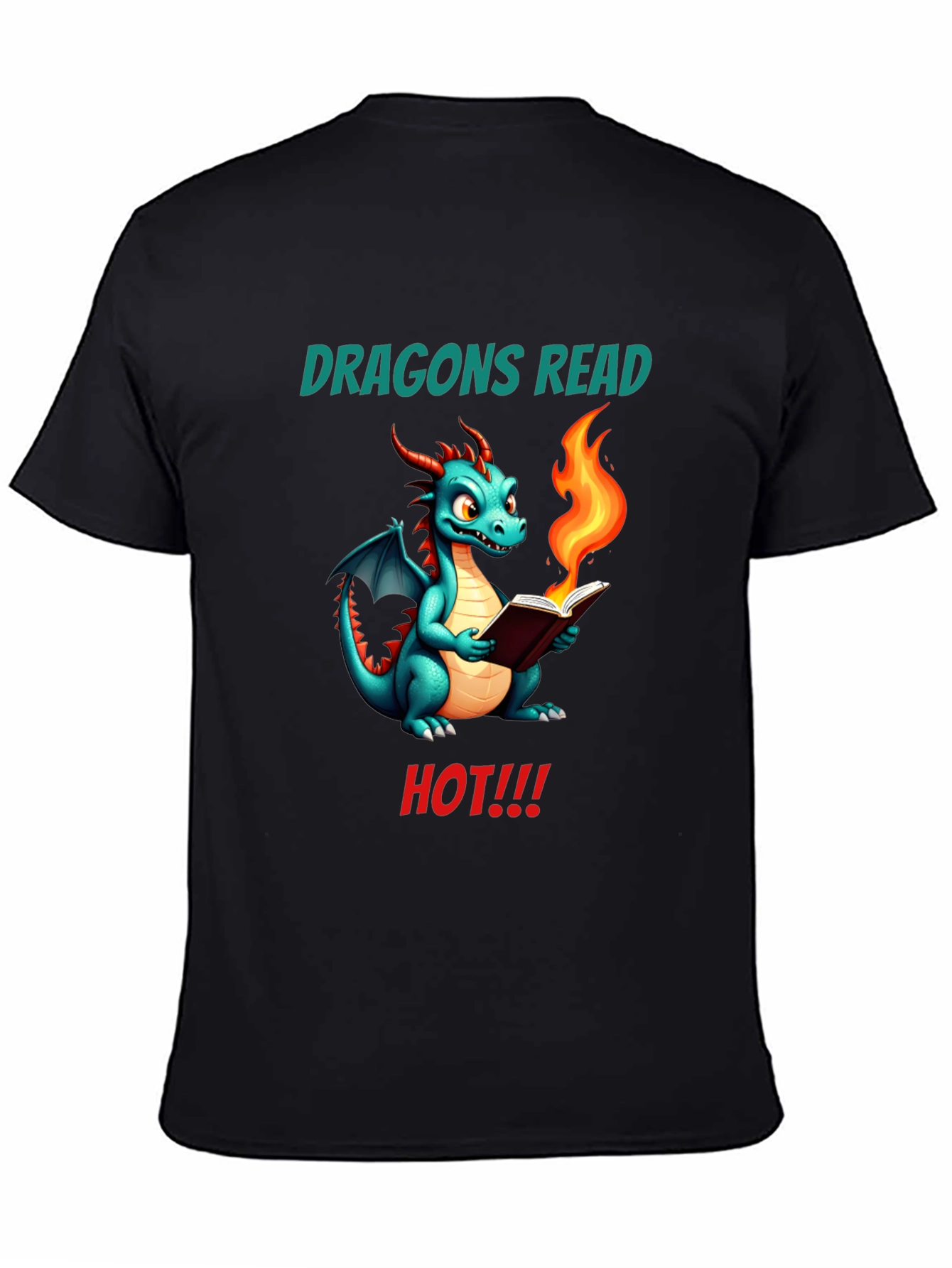 Dragon Reads Hot T-Shirt