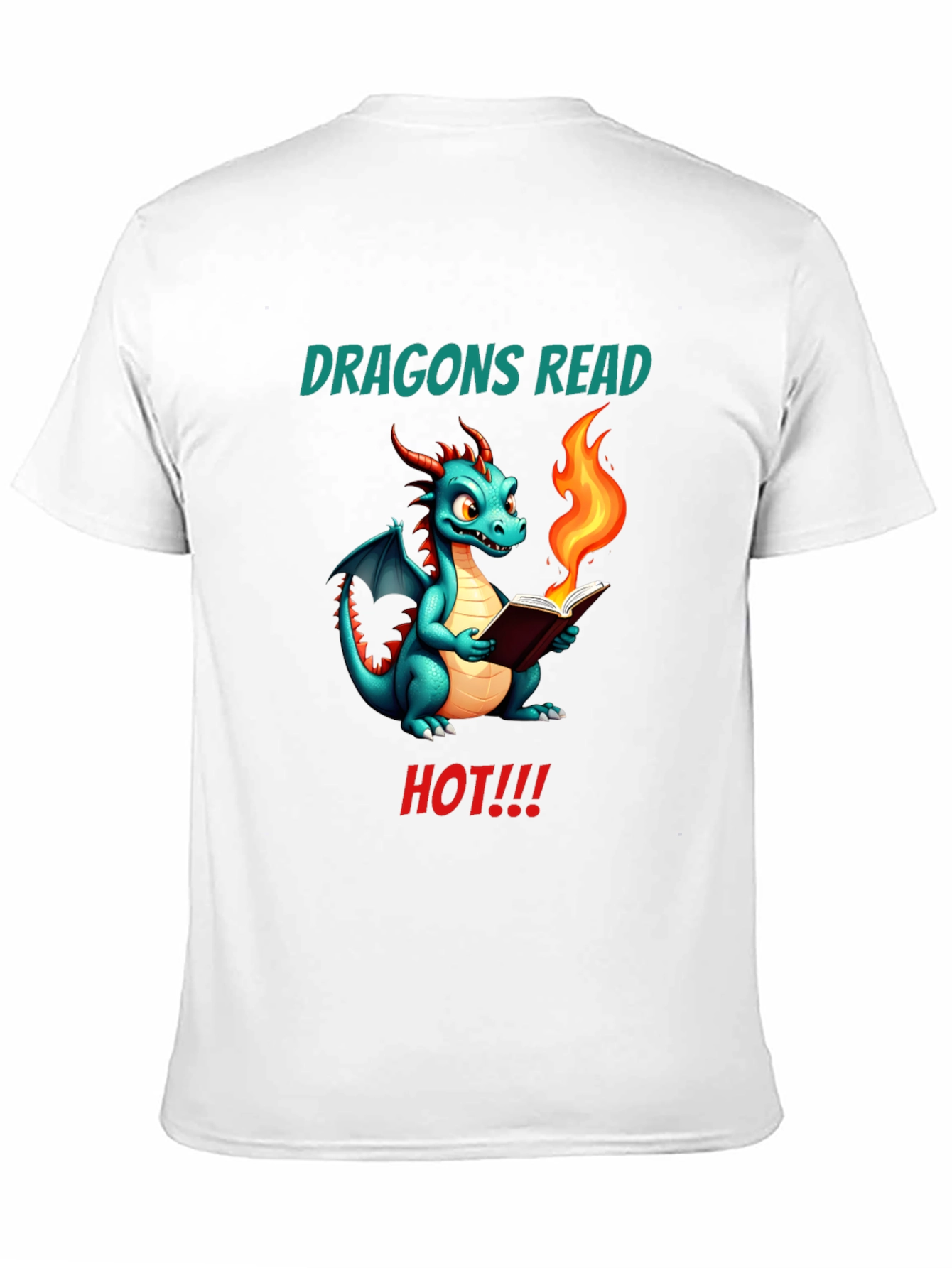 Dragon Reads Hot T-Shirt