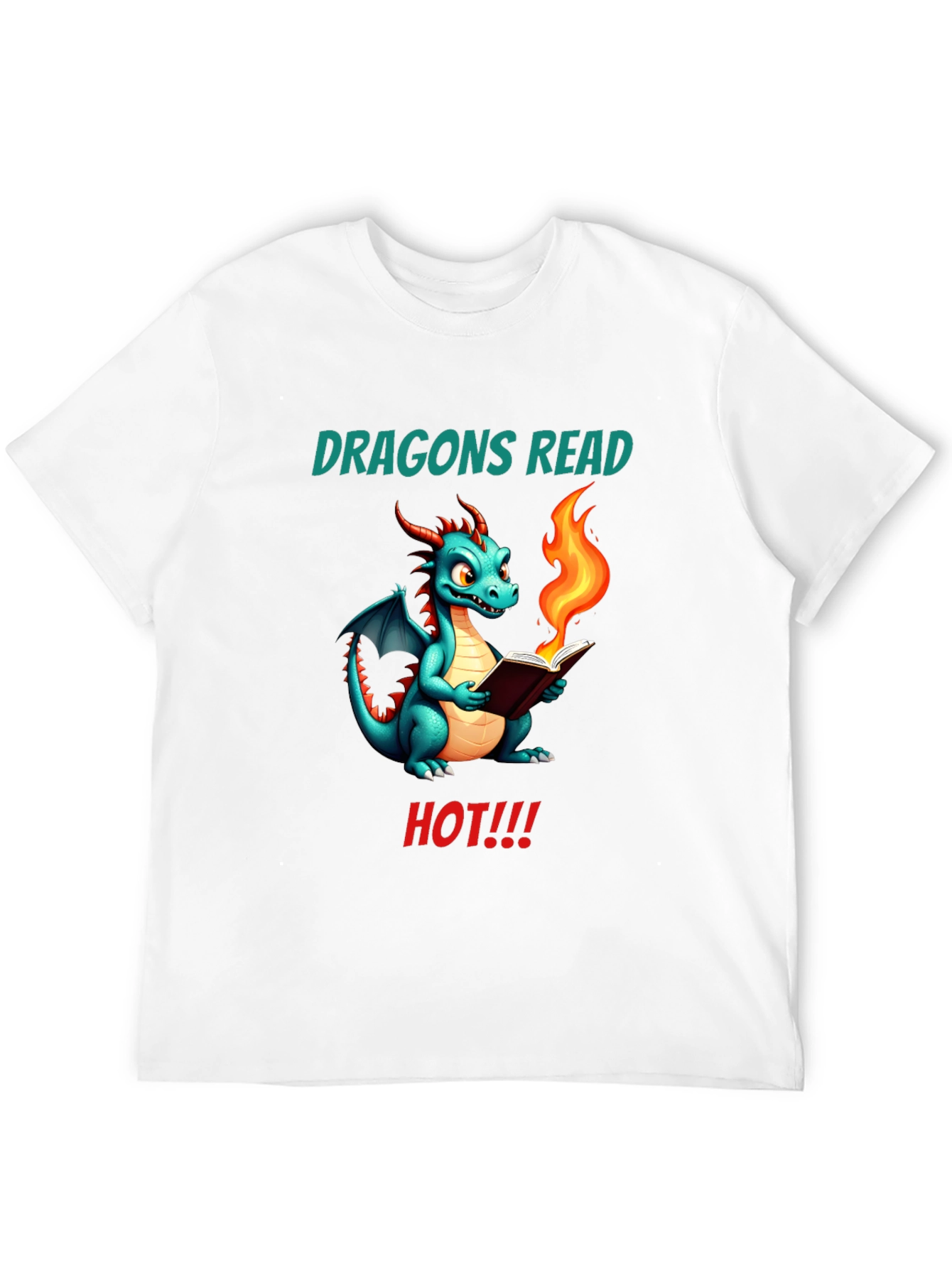 Dragon Reads Hot T-Shirt