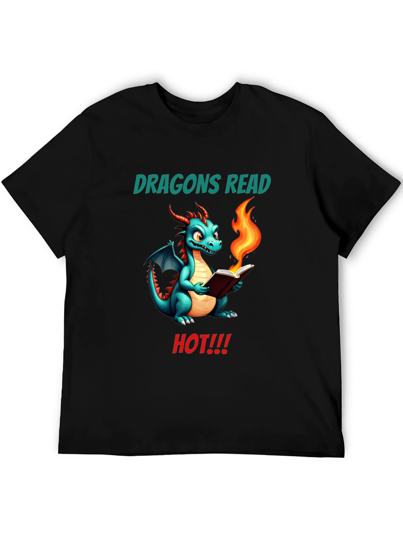 Dragon Reads Hot T-Shirt