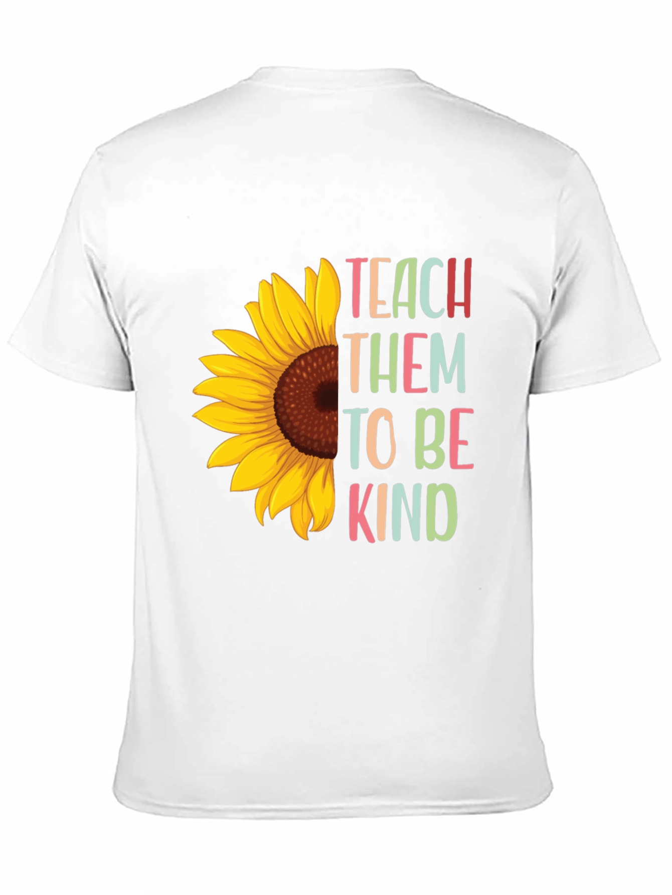 Teach Them to be Kind Sunflower Graphic Tee