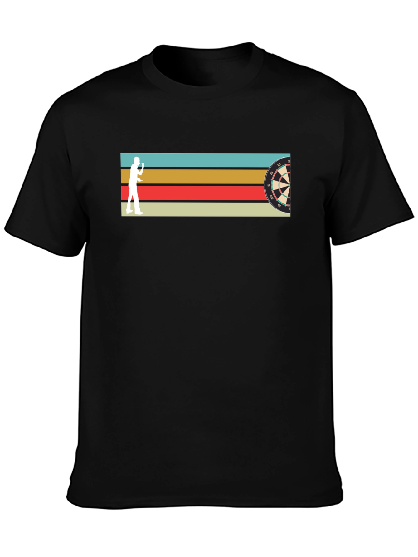 Retro Dart Thrower Graphic Tee