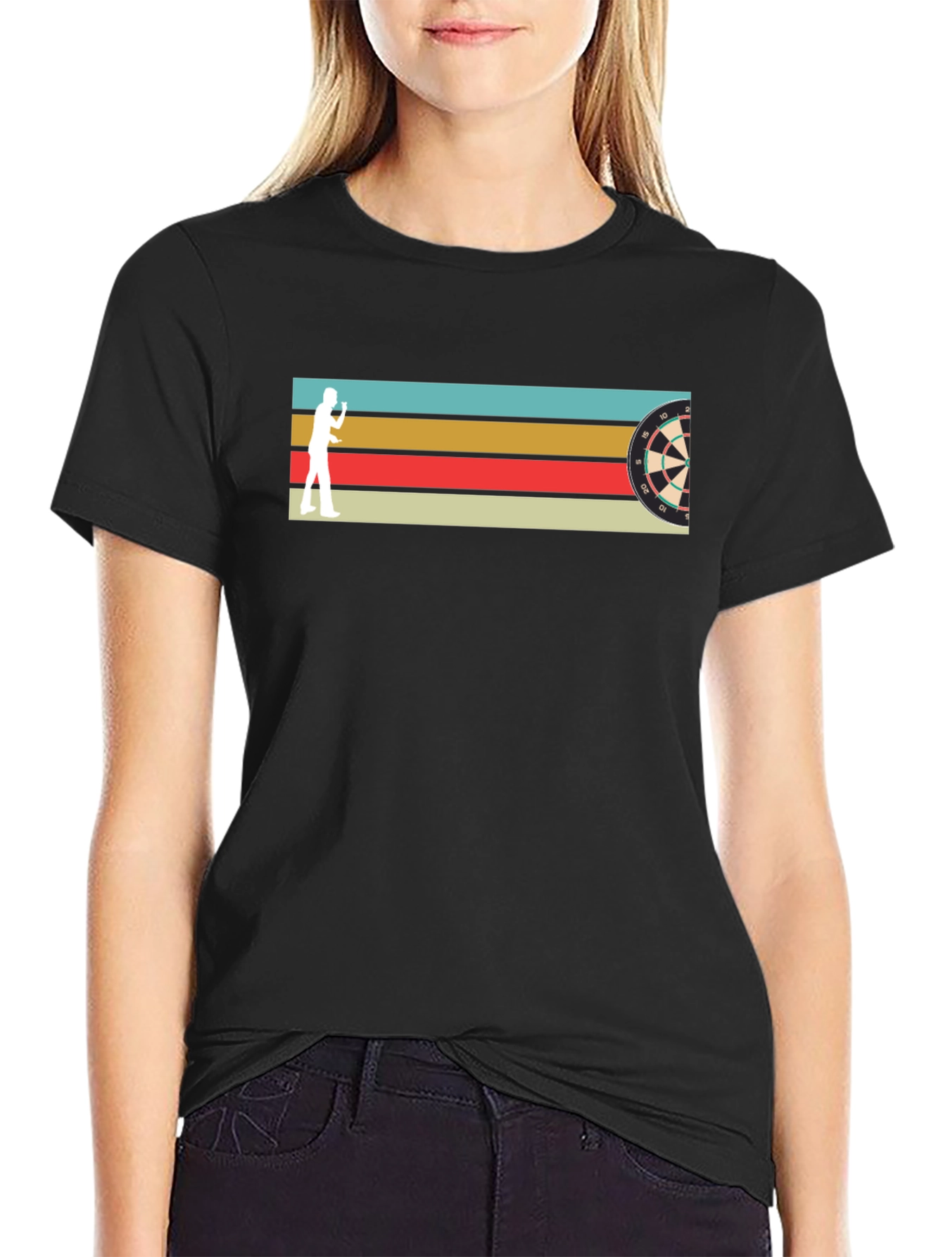 Retro Dart Thrower Graphic Tee