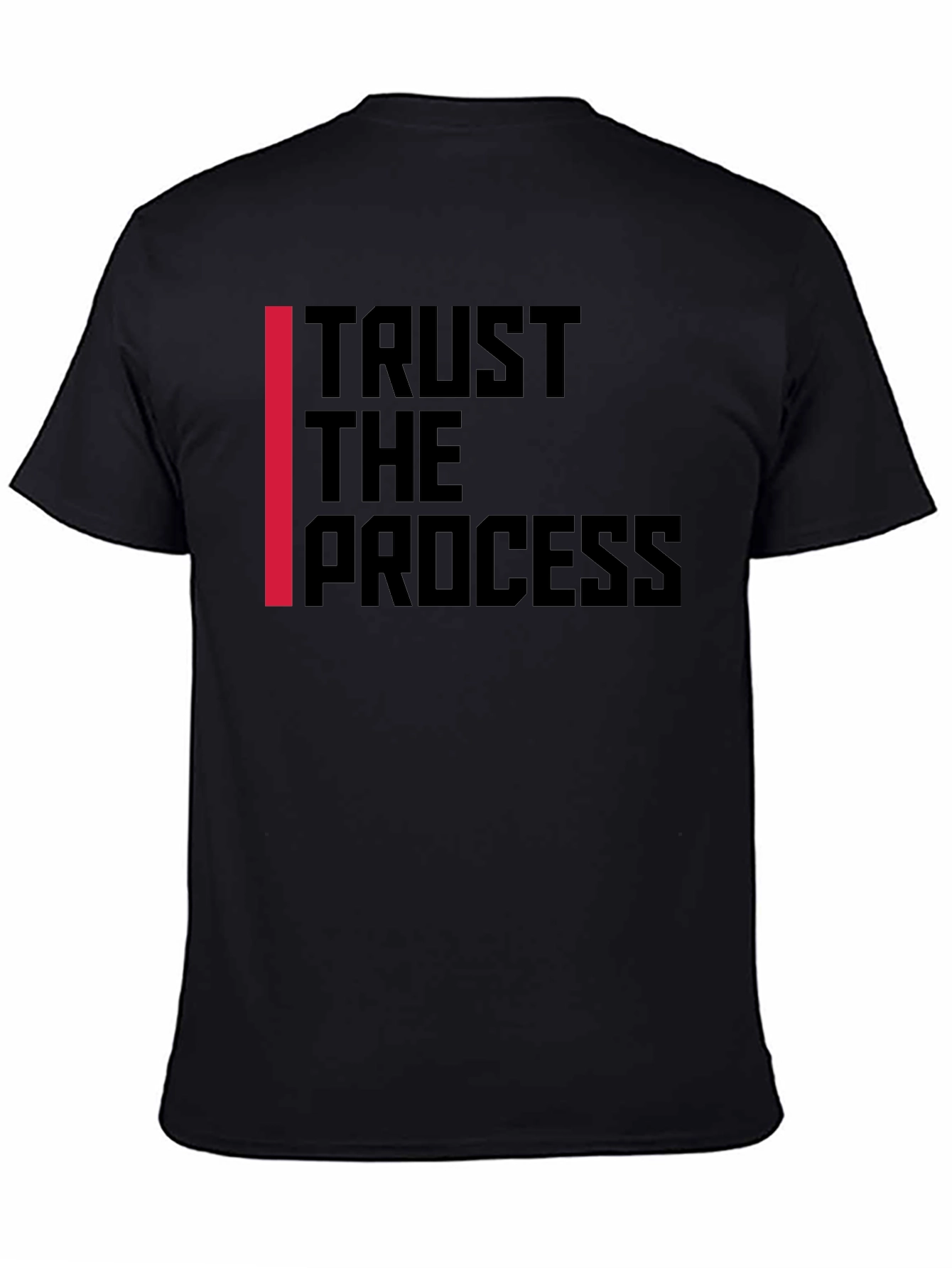 Trust the Process Graphic T-Shirt - Black