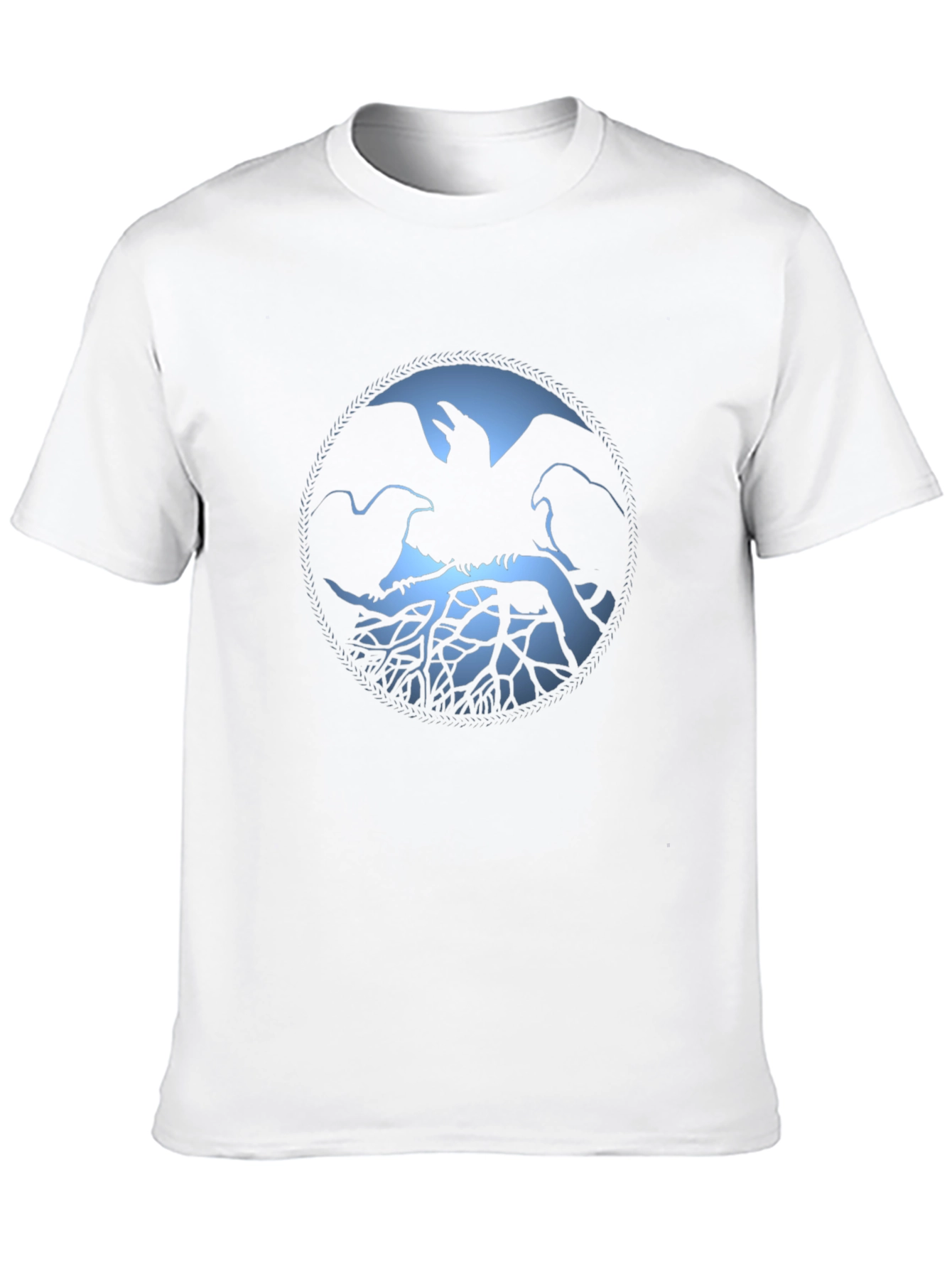 Raven Circle Graphic Tee - Mens Black T-Shirt