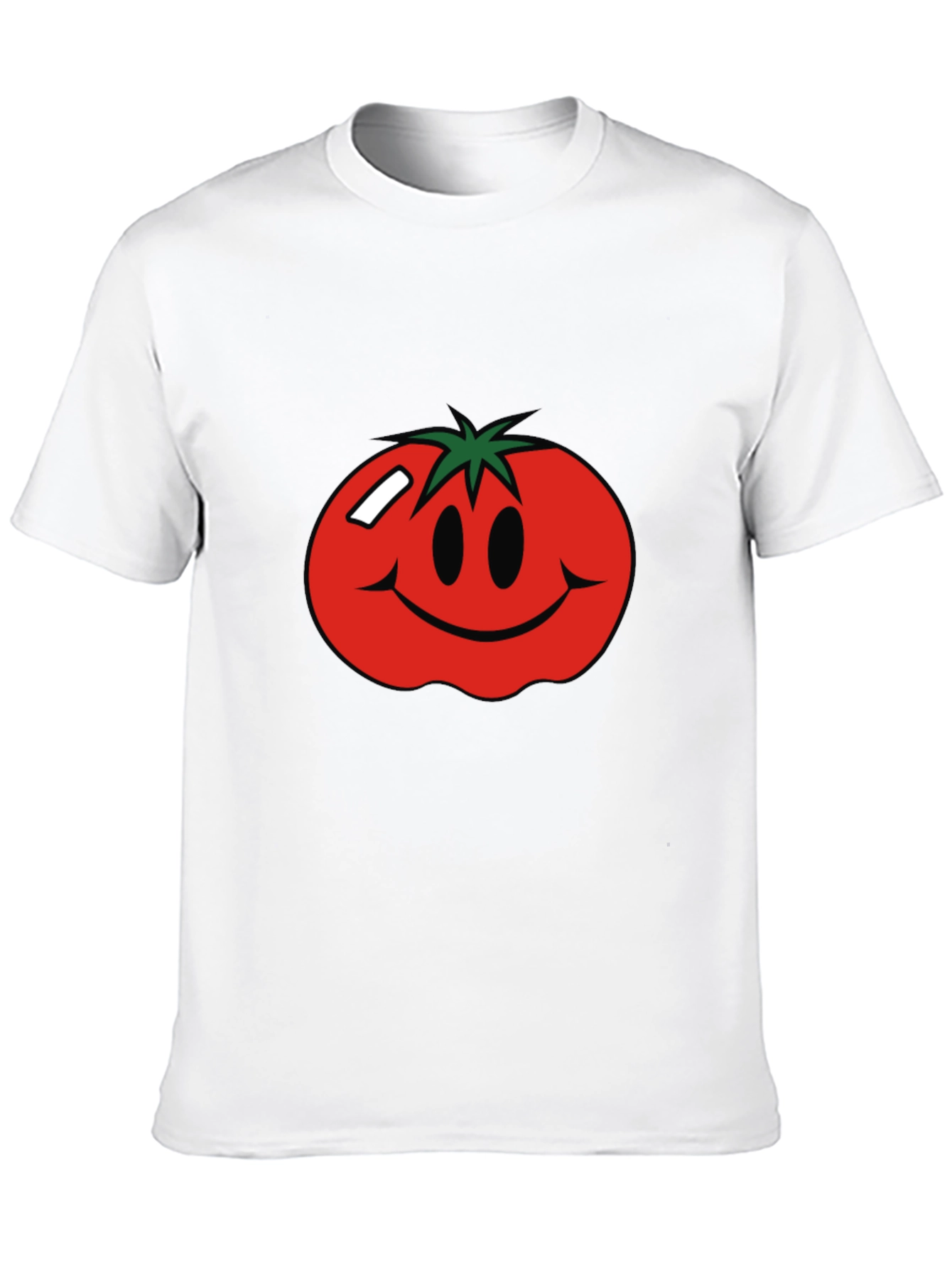 Tomato Smiley Face Graphic T-Shirt