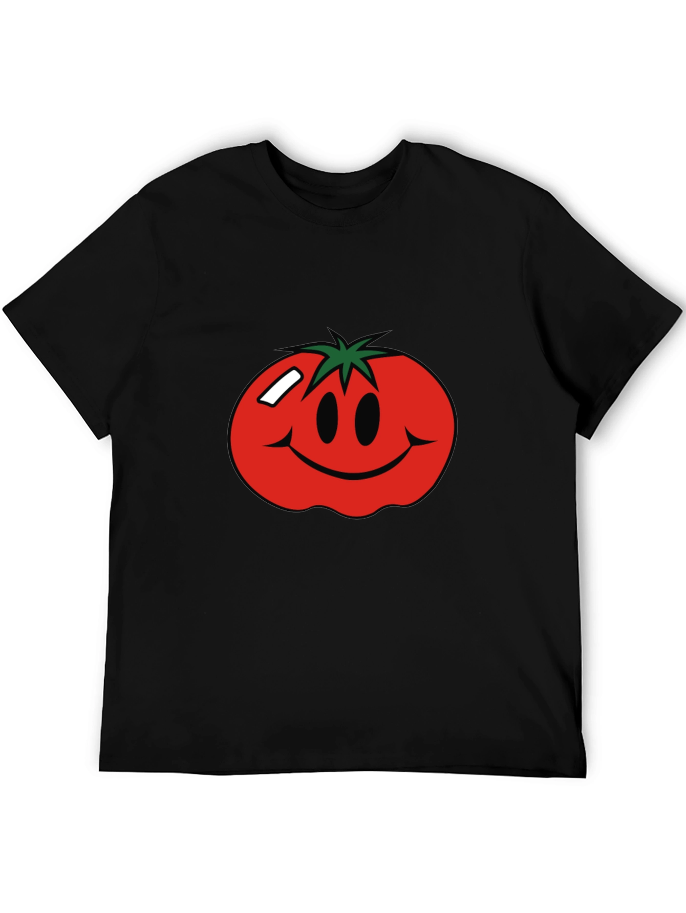 Tomato Smiley Face Graphic T-Shirt