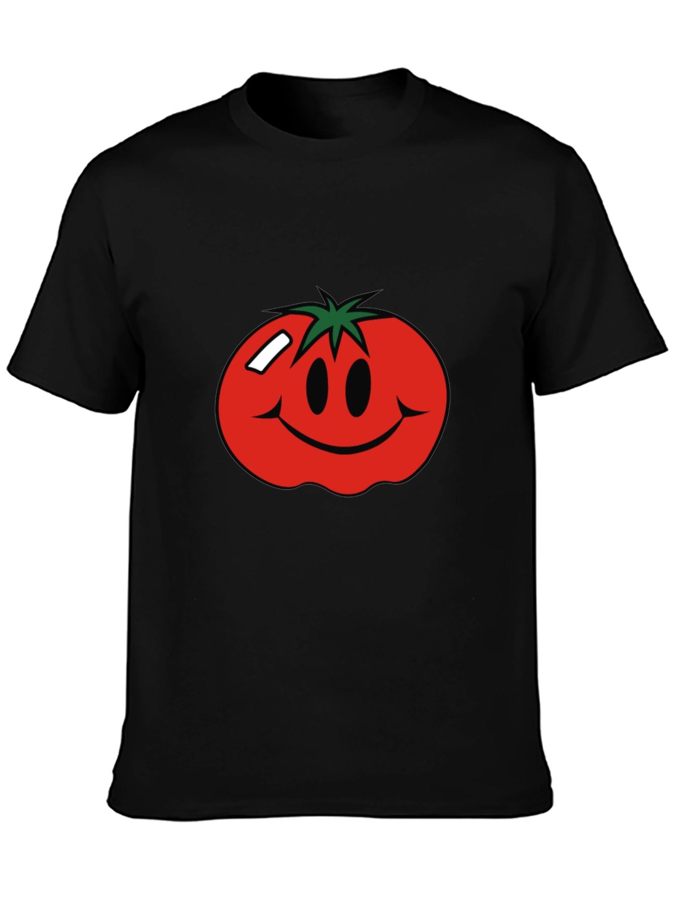 Tomato Smiley Face Graphic T-Shirt