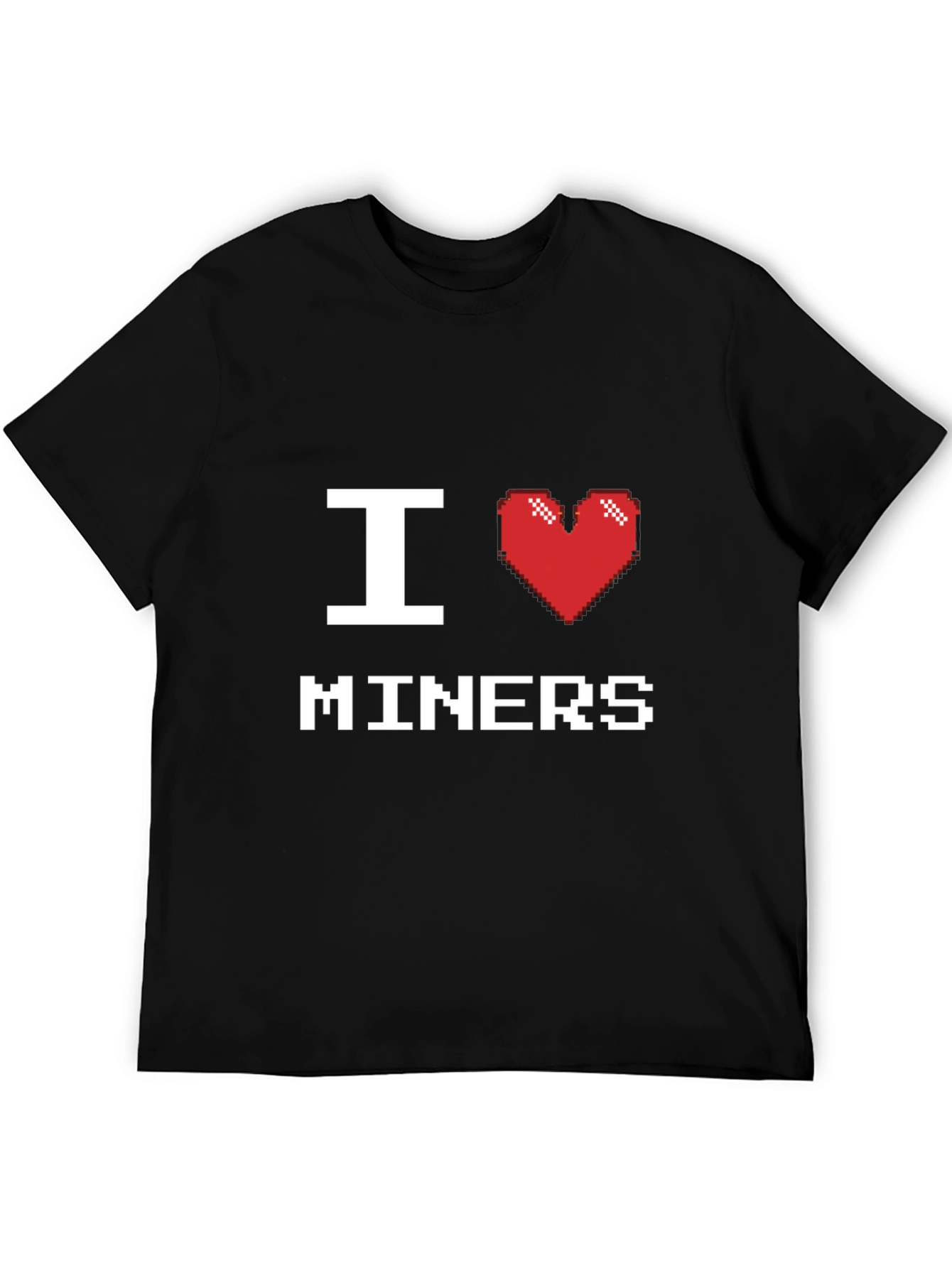 I Heart Miners T-Shirt - Black Cotton Tee