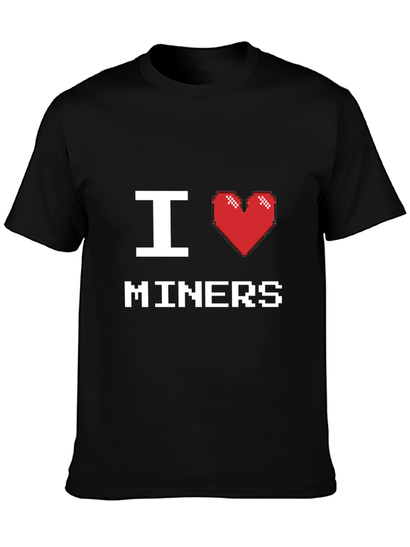 I Heart Miners T-Shirt - Black Cotton Tee