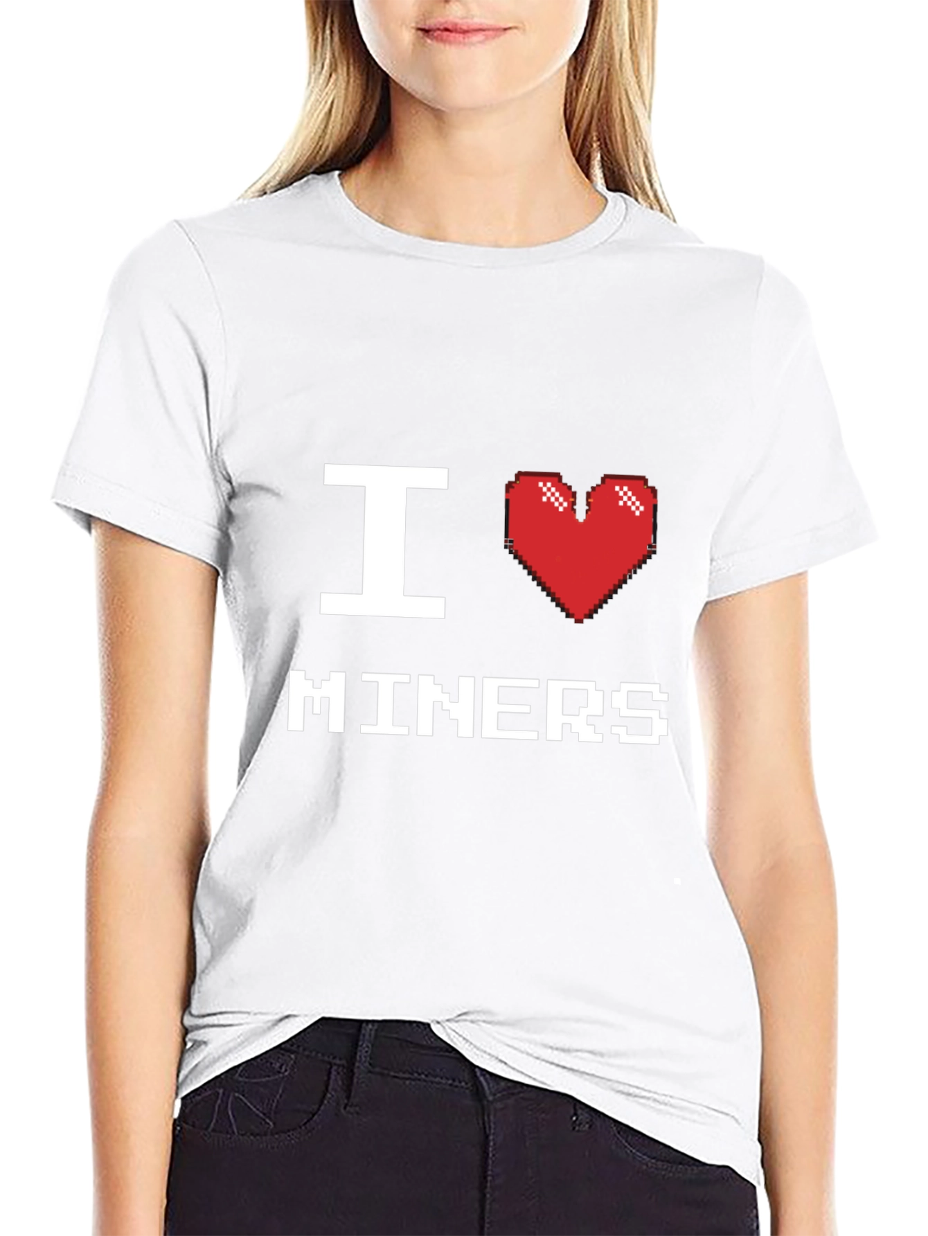 I Heart Miners T-Shirt - Black Cotton Tee