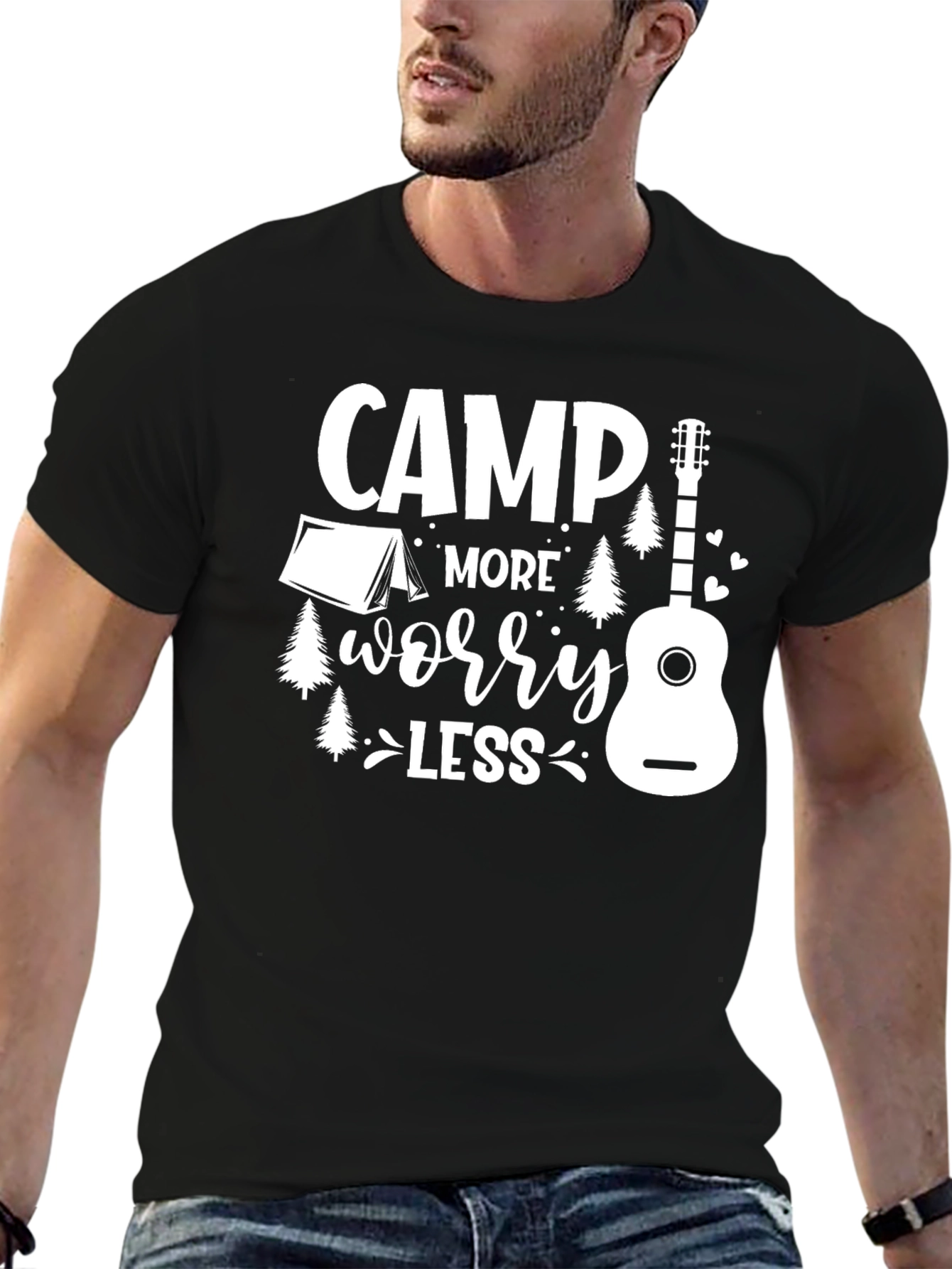 Camp More Worry Less Graphic Tee