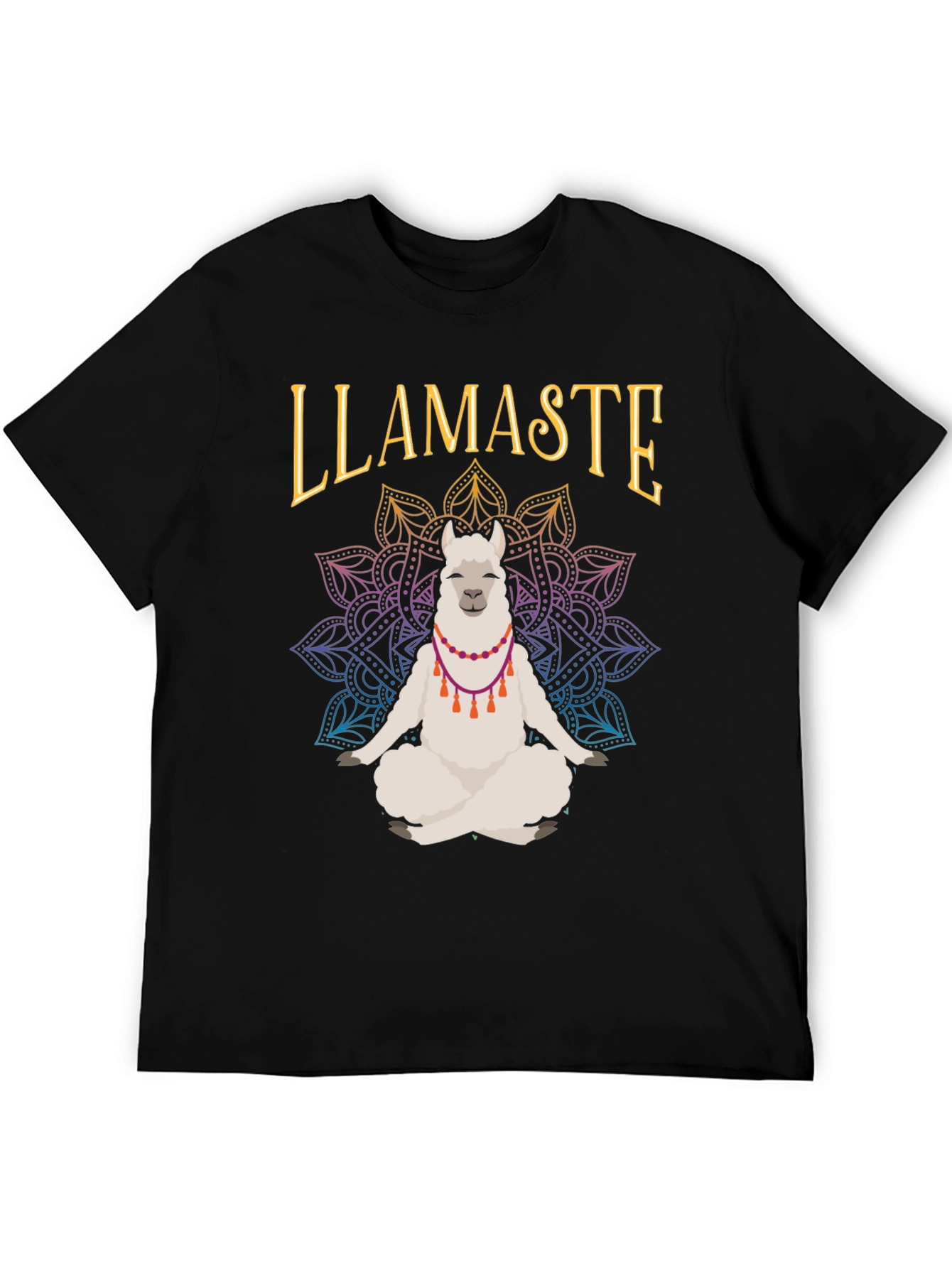 Llamaste Yoga Meditation T-Shirt Funny Llama Tee