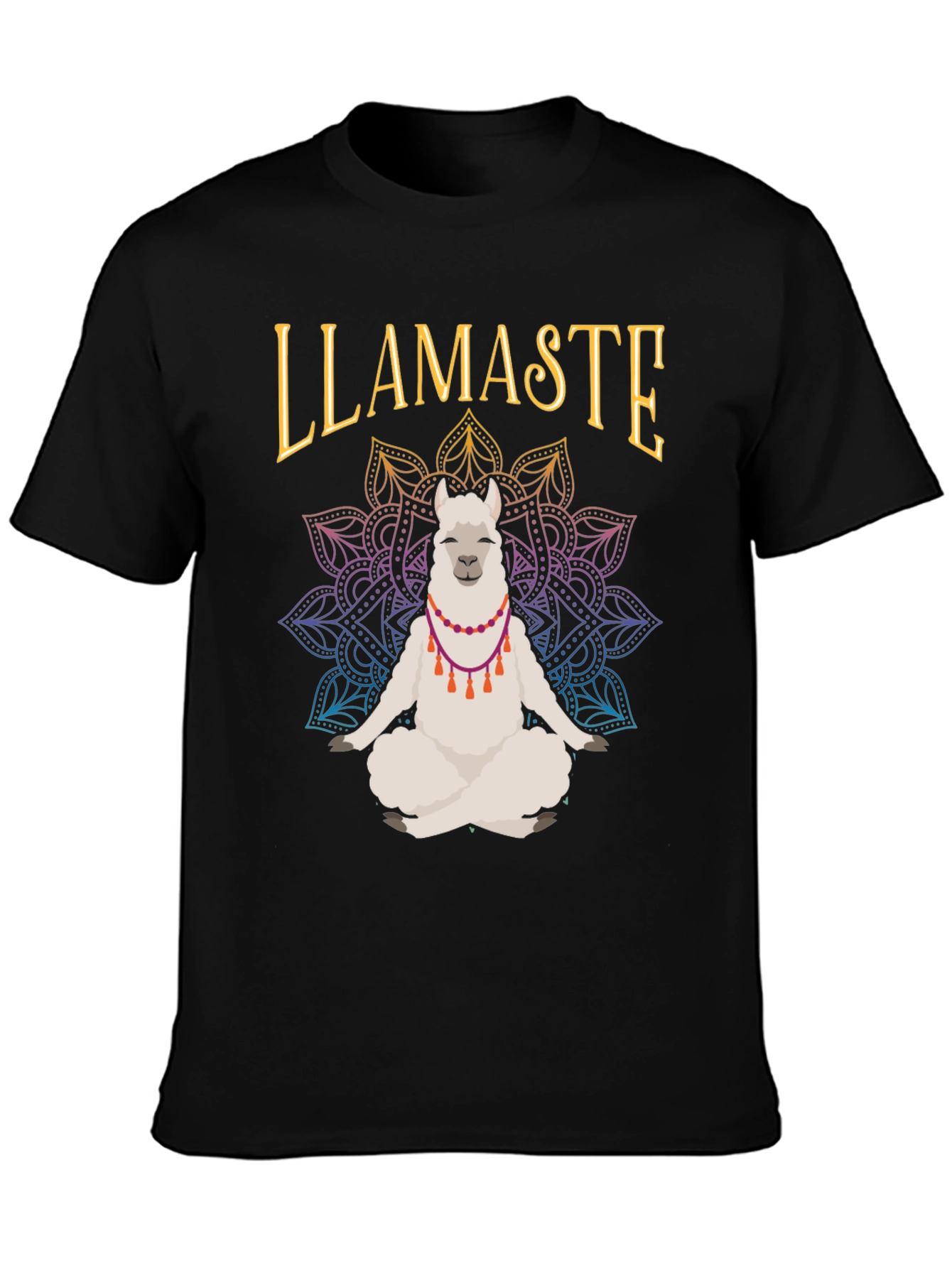Llamaste Yoga Meditation T-Shirt Funny Llama Tee