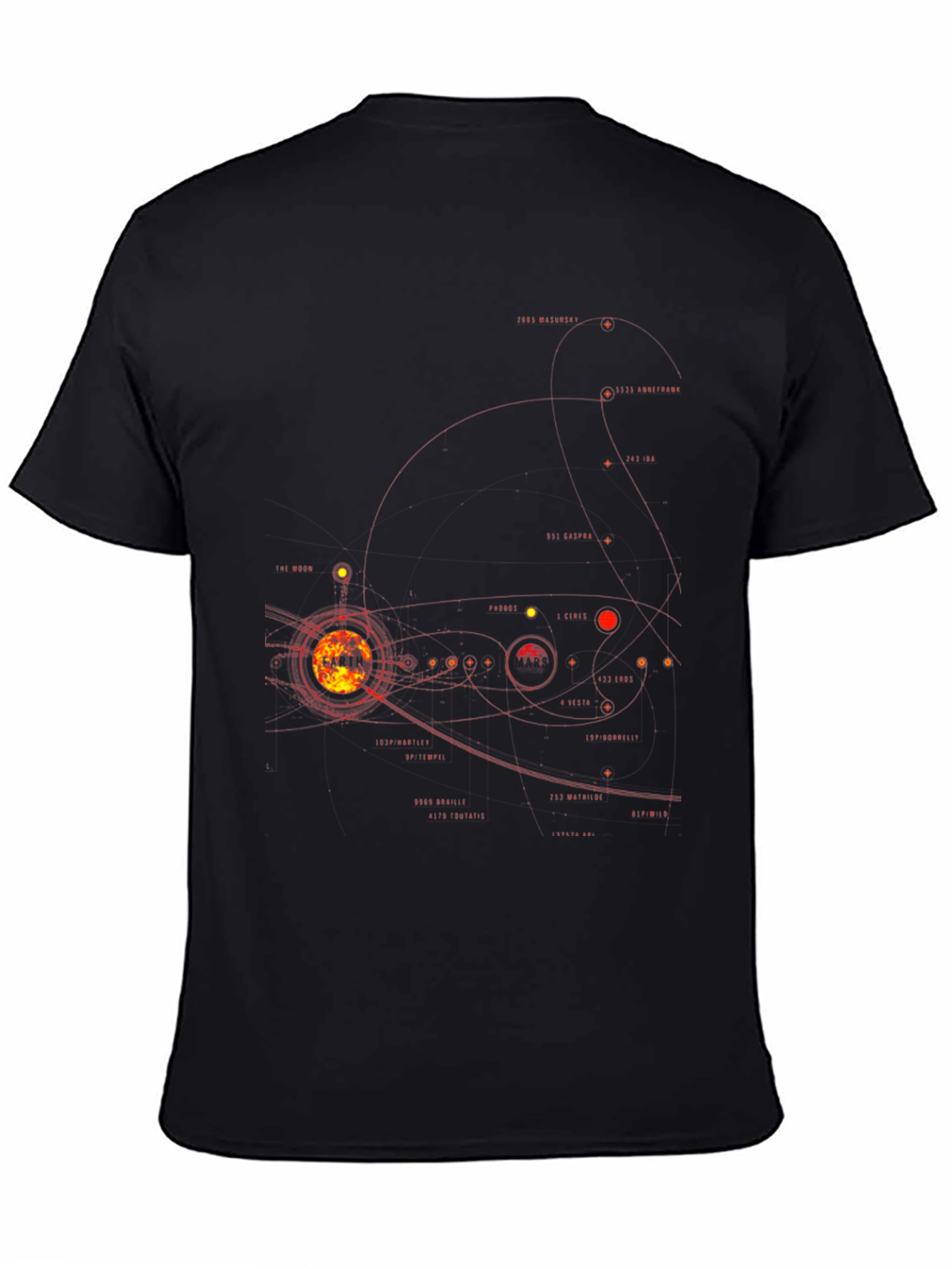 Solar System Graphic Tee - Mens Black T-Shirt