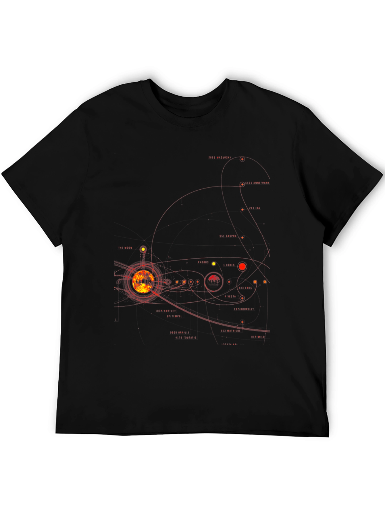 Solar System Graphic Tee - Mens Black T-Shirt