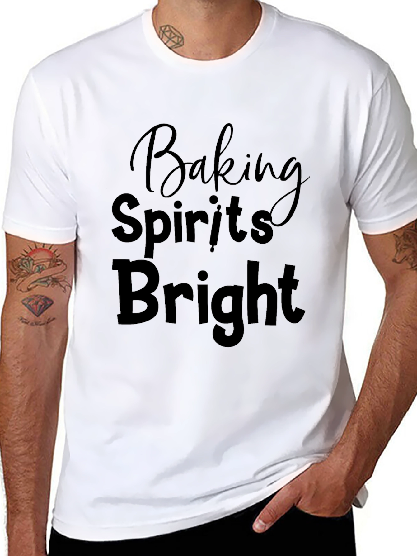 Baking Spirits Bright Black T-Shirt