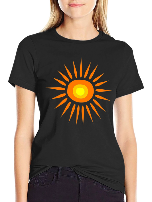 Bold Sun Graphic Tee - Black