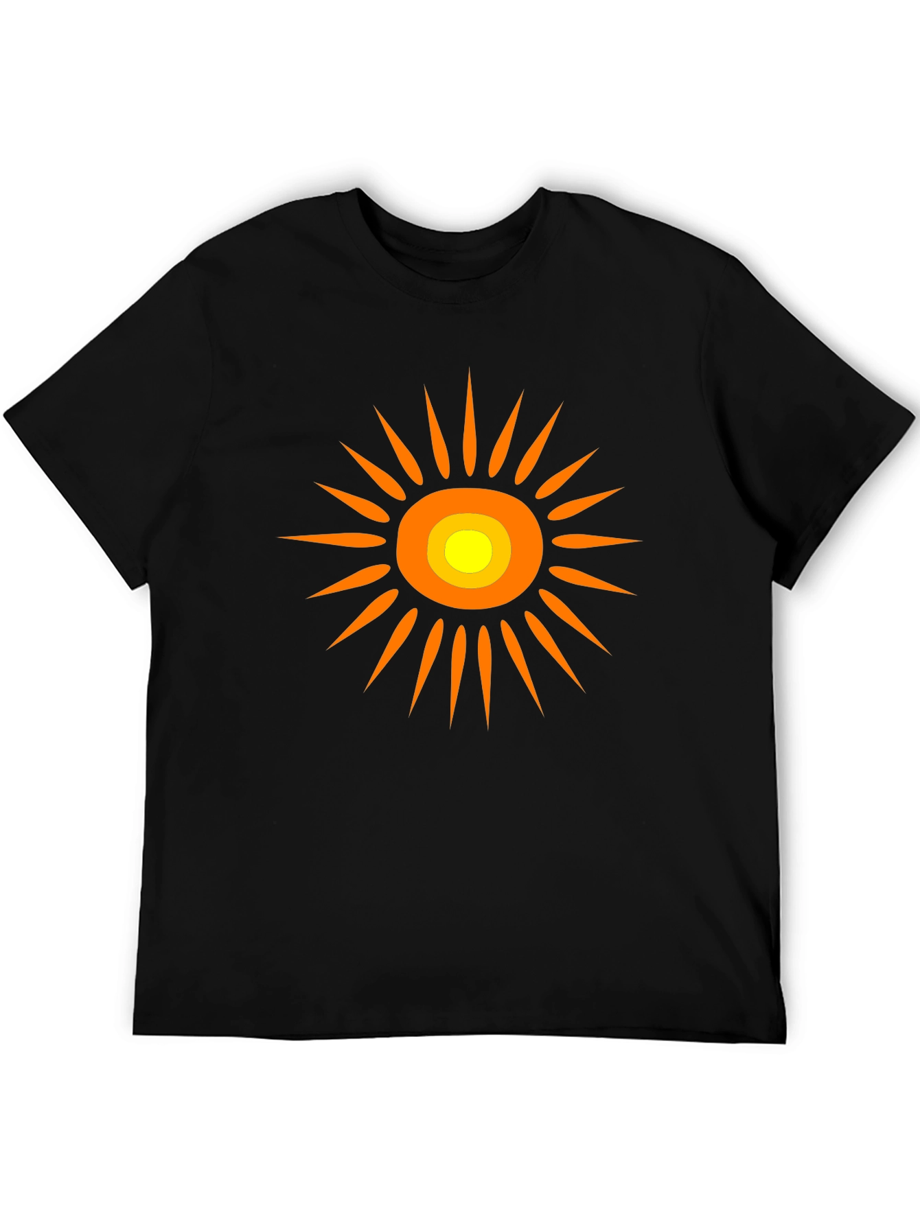 Bold Sun Graphic Tee - Black