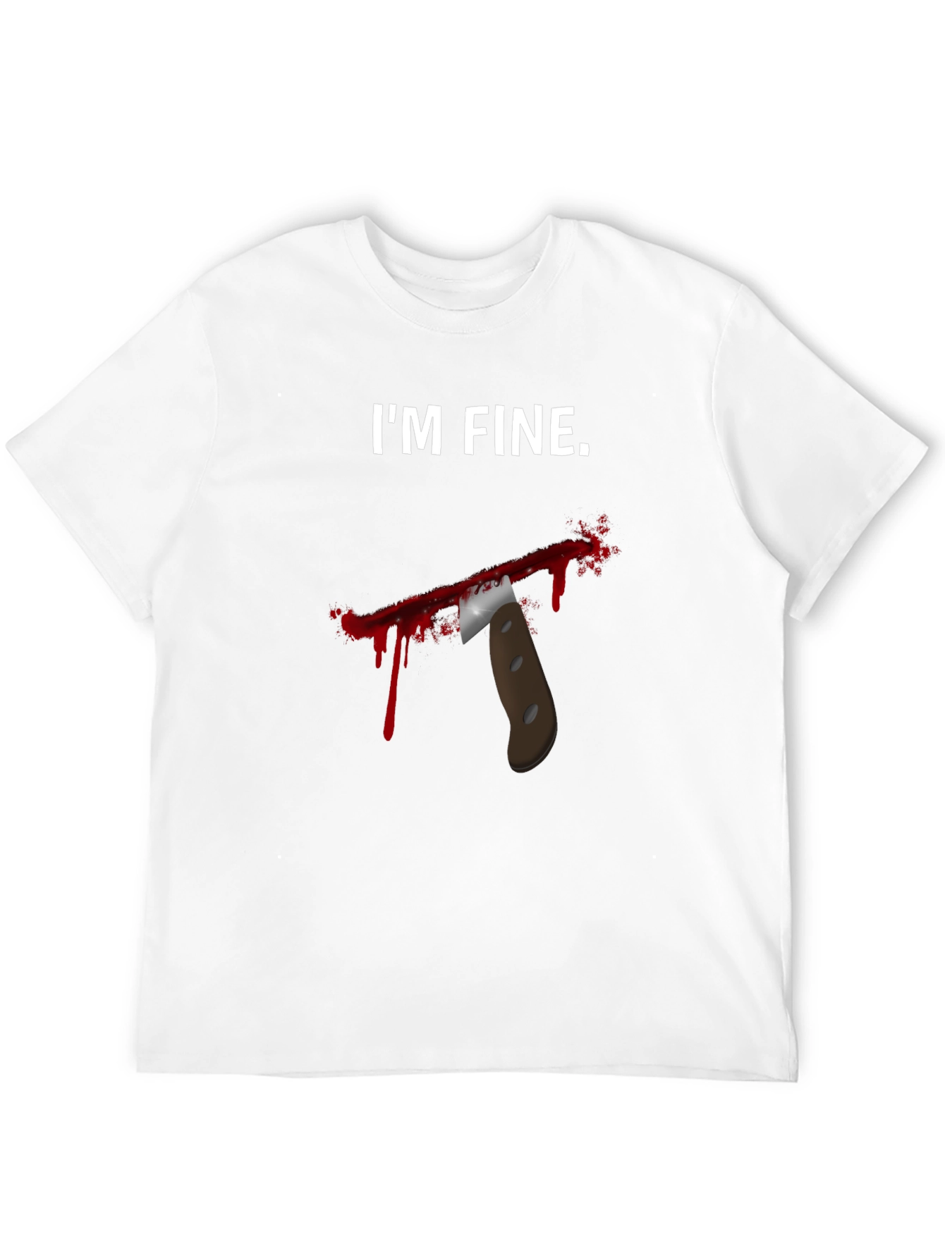 Im Fine Funny Graphic T-Shirt - Black