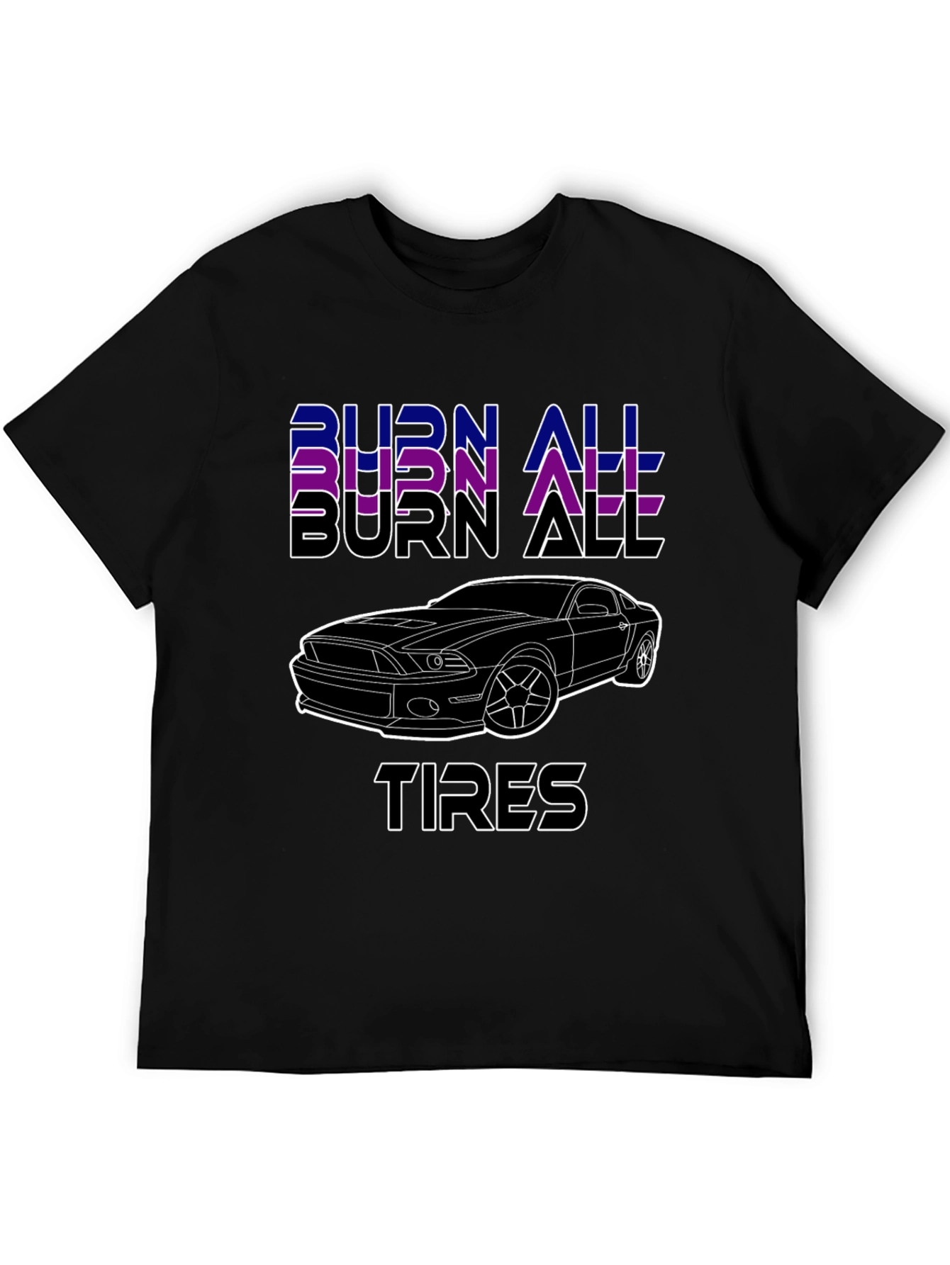 Burn All Tires Car Graphic T-Shirt