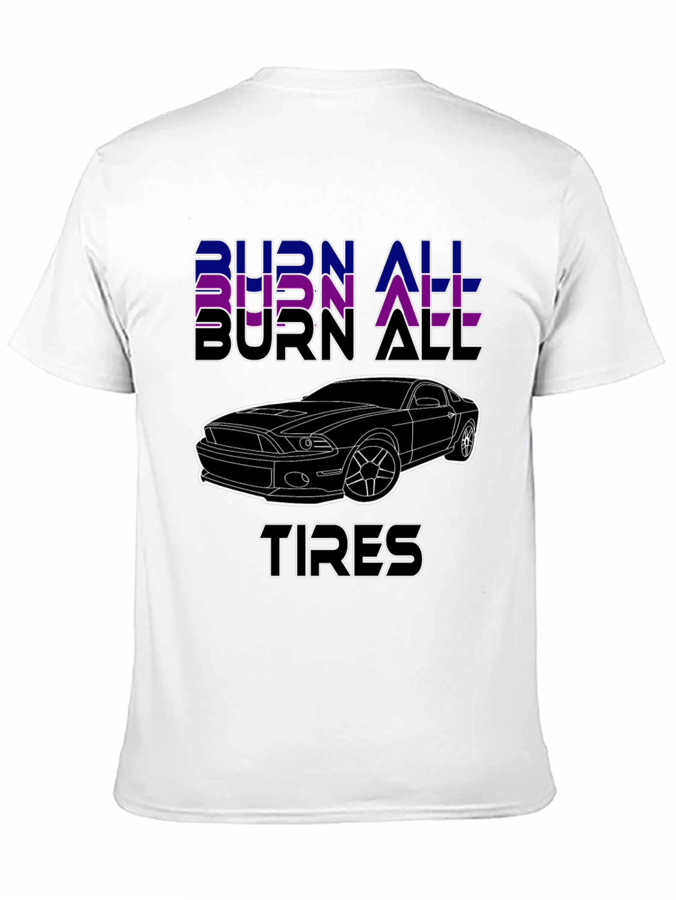 Burn All Tires Car Graphic T-Shirt