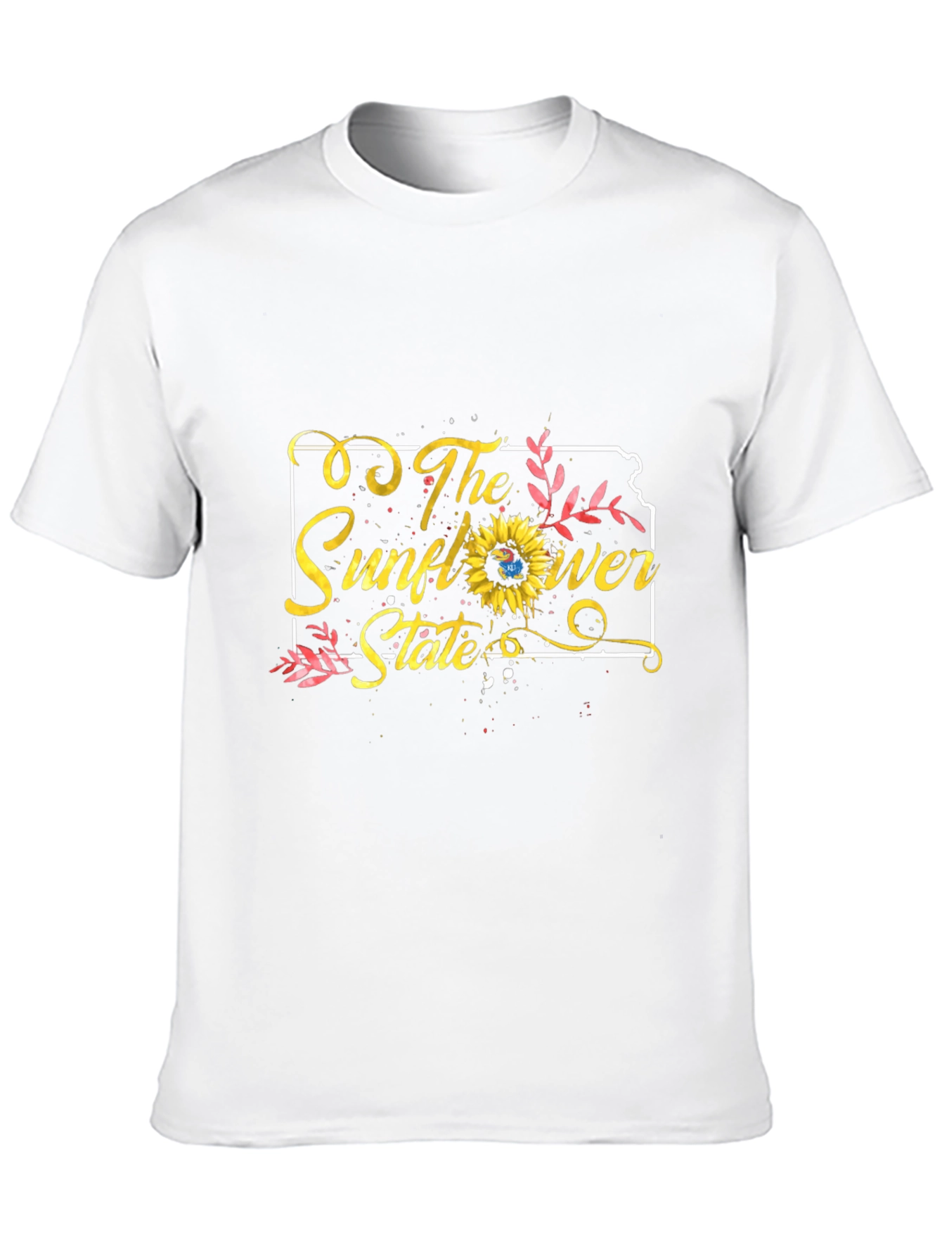 Kansas Sunflower State Black T-Shirt