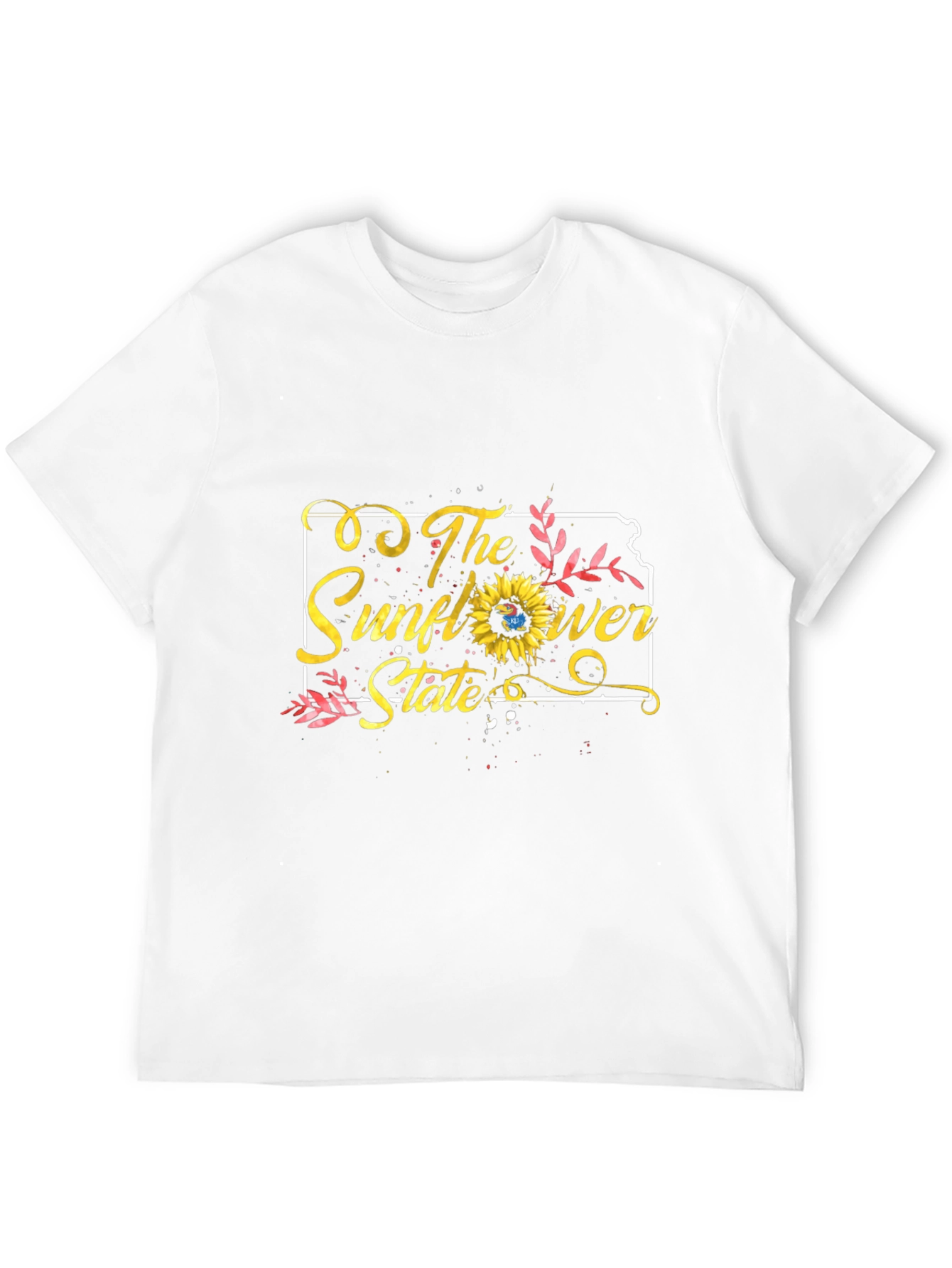 Kansas Sunflower State Black T-Shirt