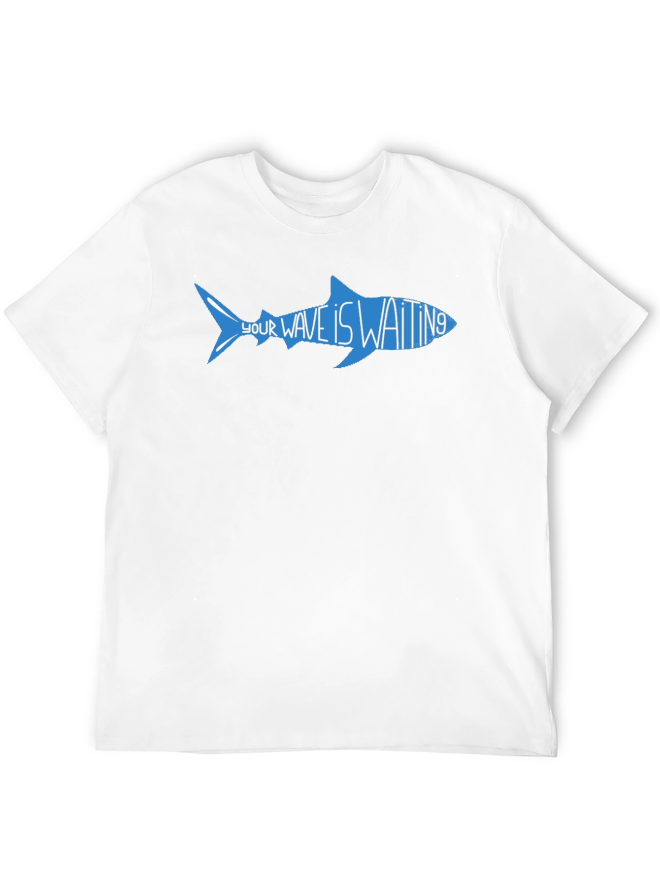 Your Wave Is Waiting Shark Graphic Tee - Black
