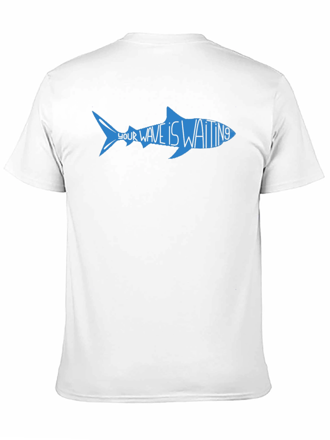 Your Wave Is Waiting Shark Graphic Tee - Black