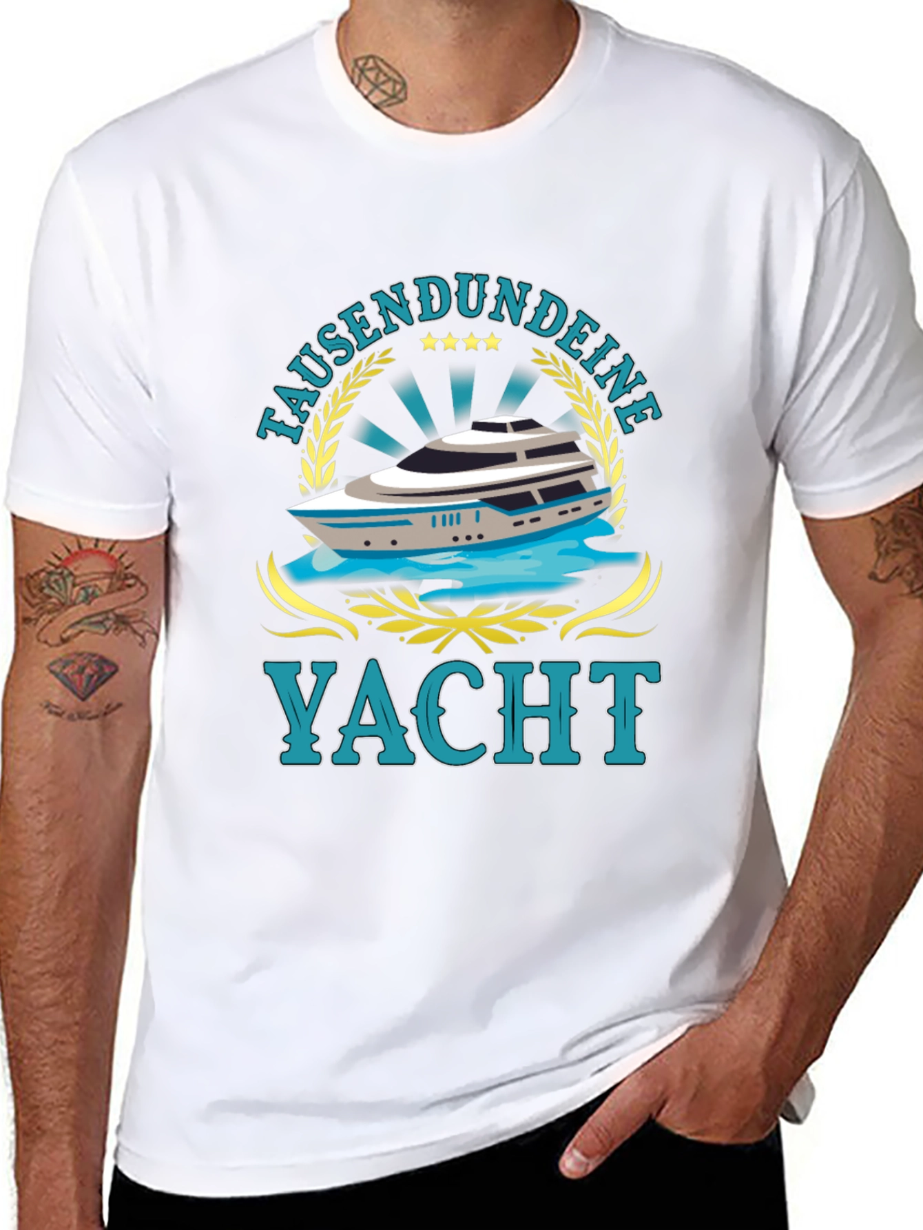 Tausendundeine Yacht Black T-Shirt - Nautical Style