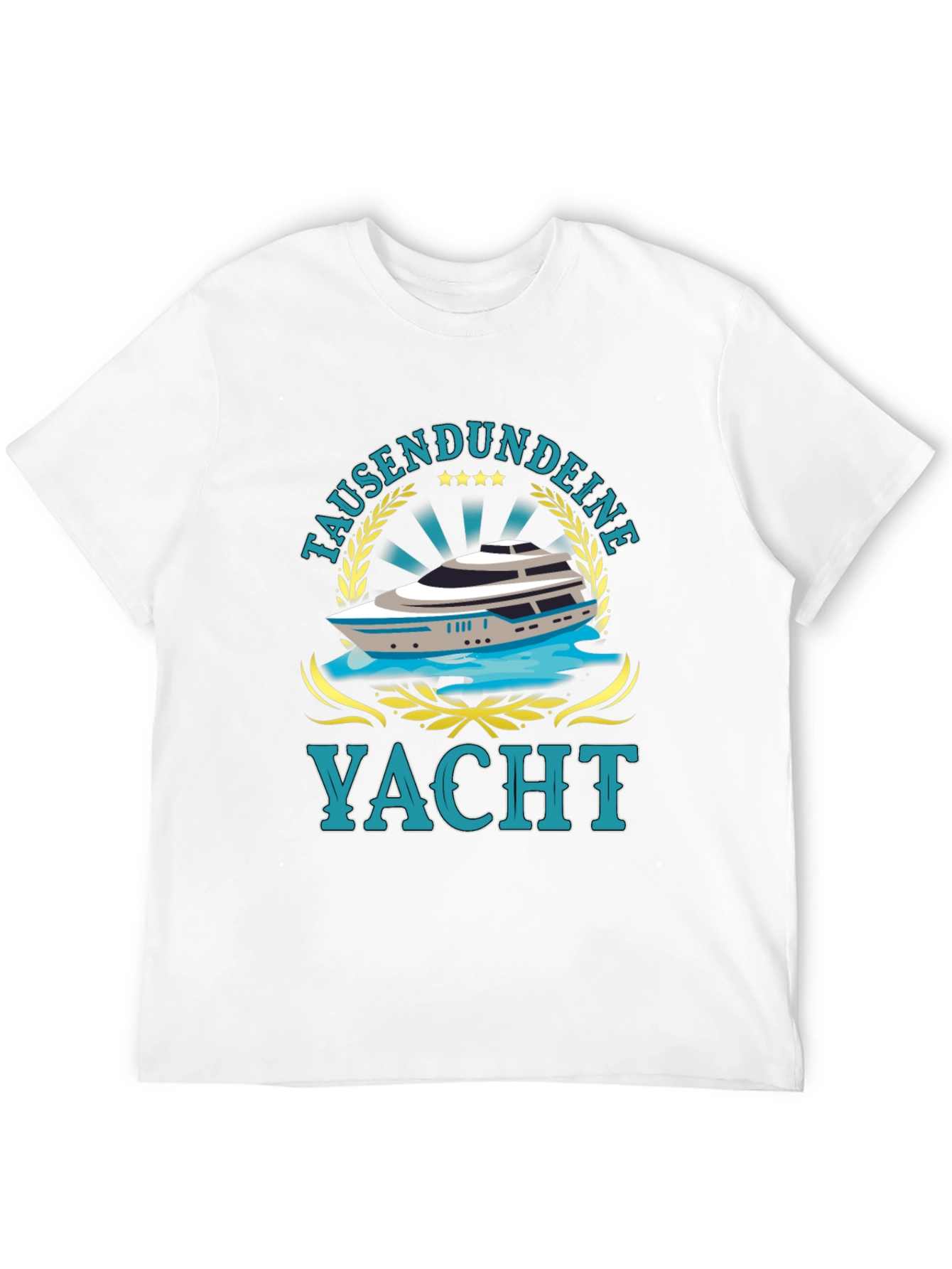 Tausendundeine Yacht Black T-Shirt - Nautical Style
