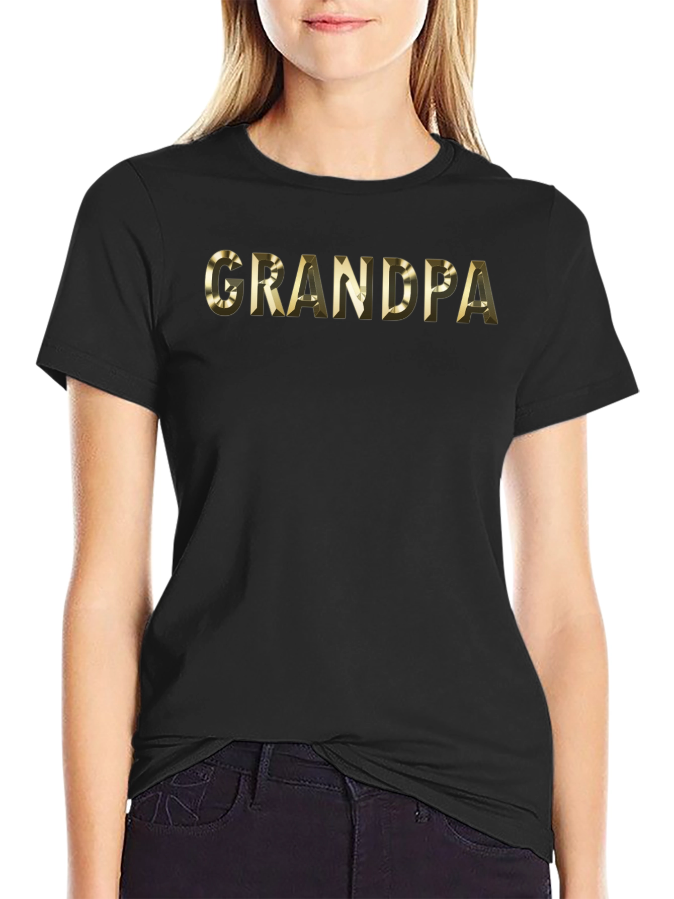 Grandpa Graphic Print Crew Neck T-Shirt